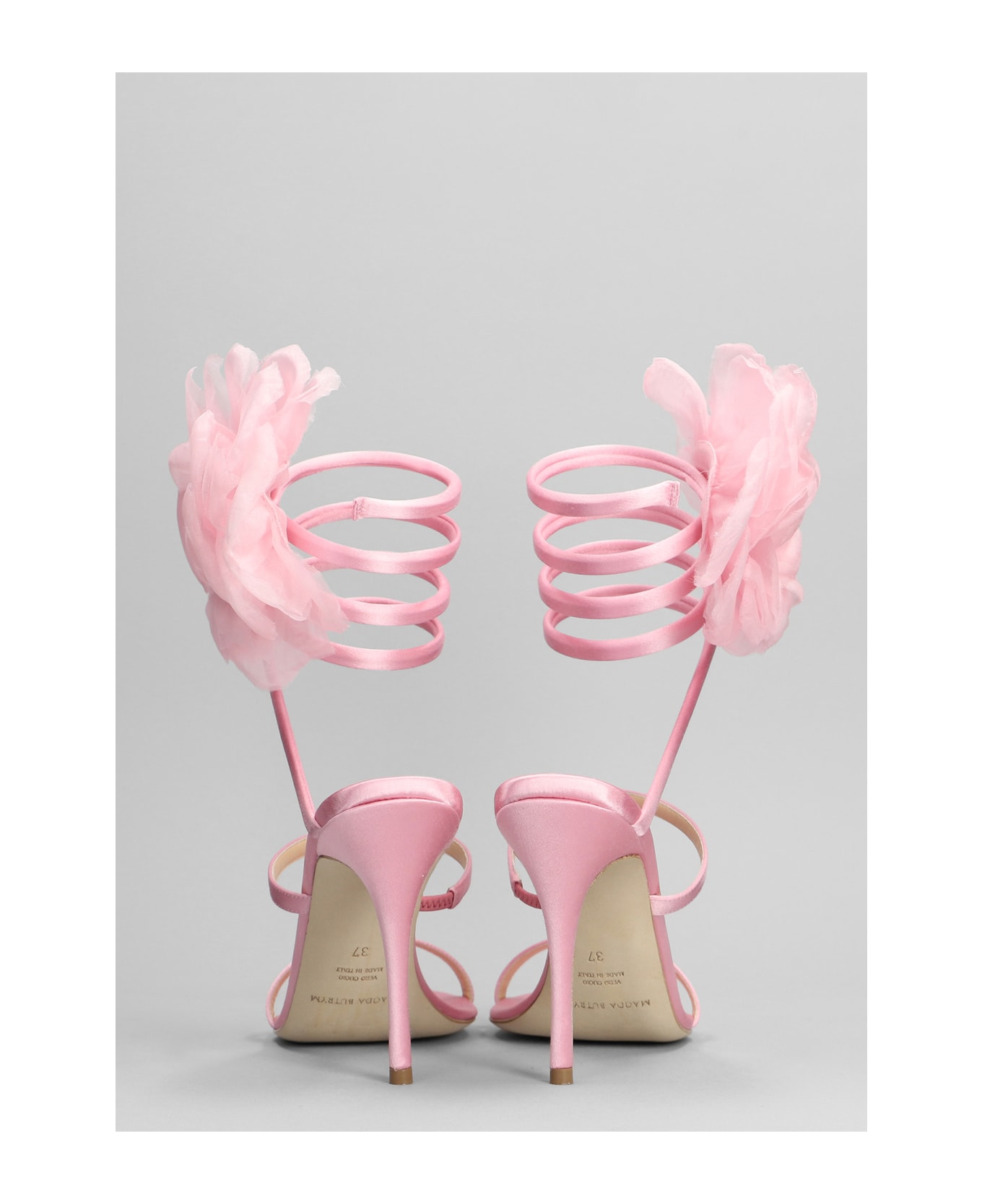 Magda Butrym Sandals In Rose-pink Viscose - rose-pink