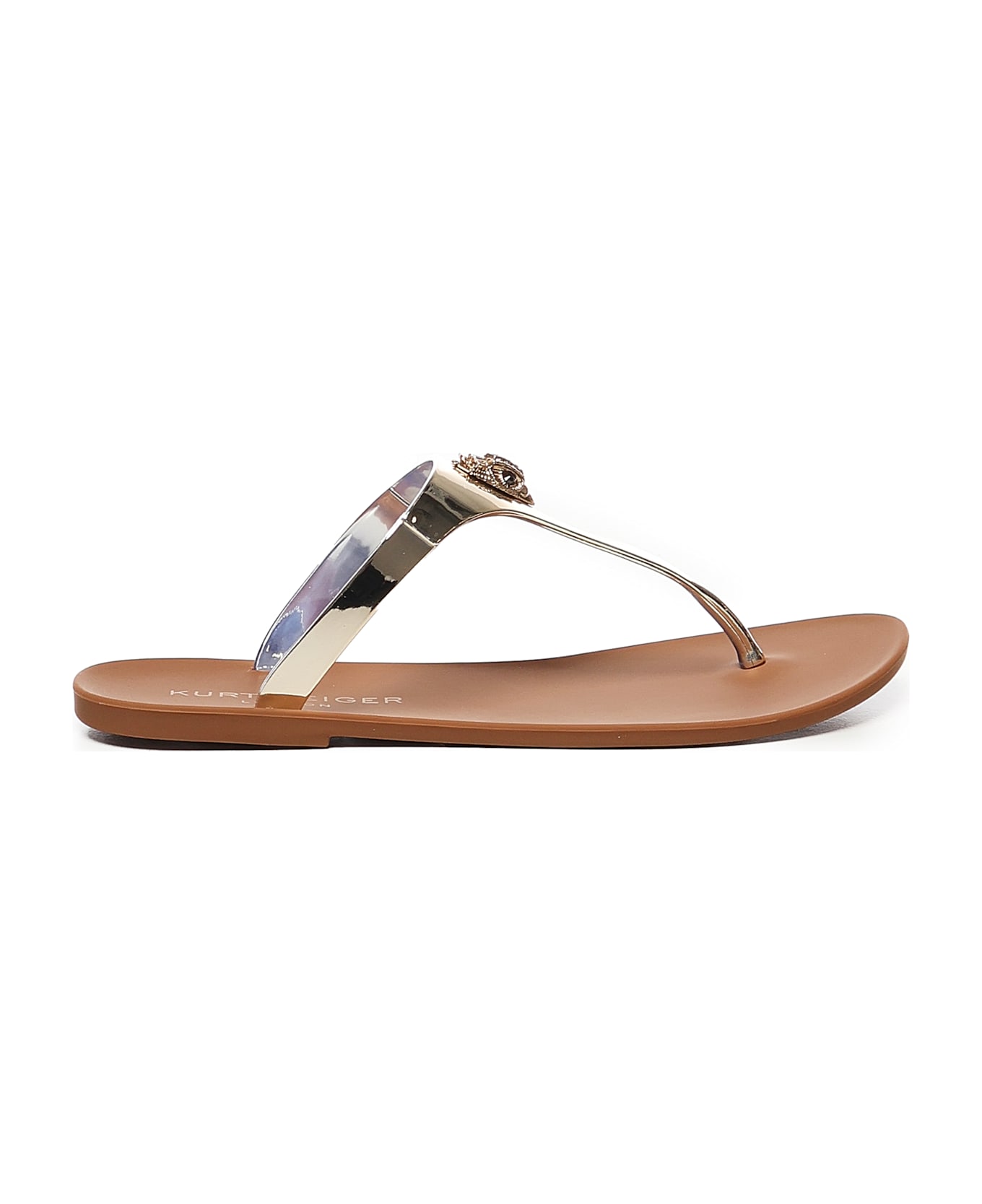 Kurt Geiger Maddison T-bar Flip Flops - Brown