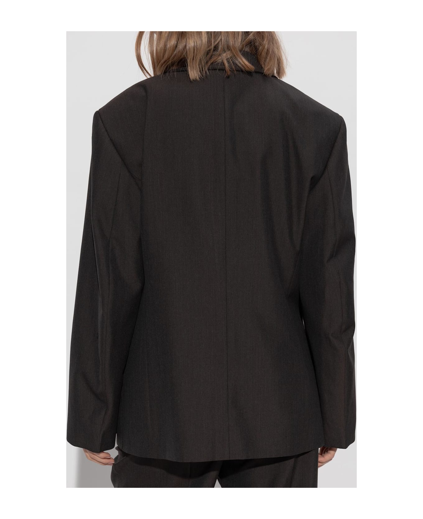 Lemaire Double-breasted Blazer - BROWN