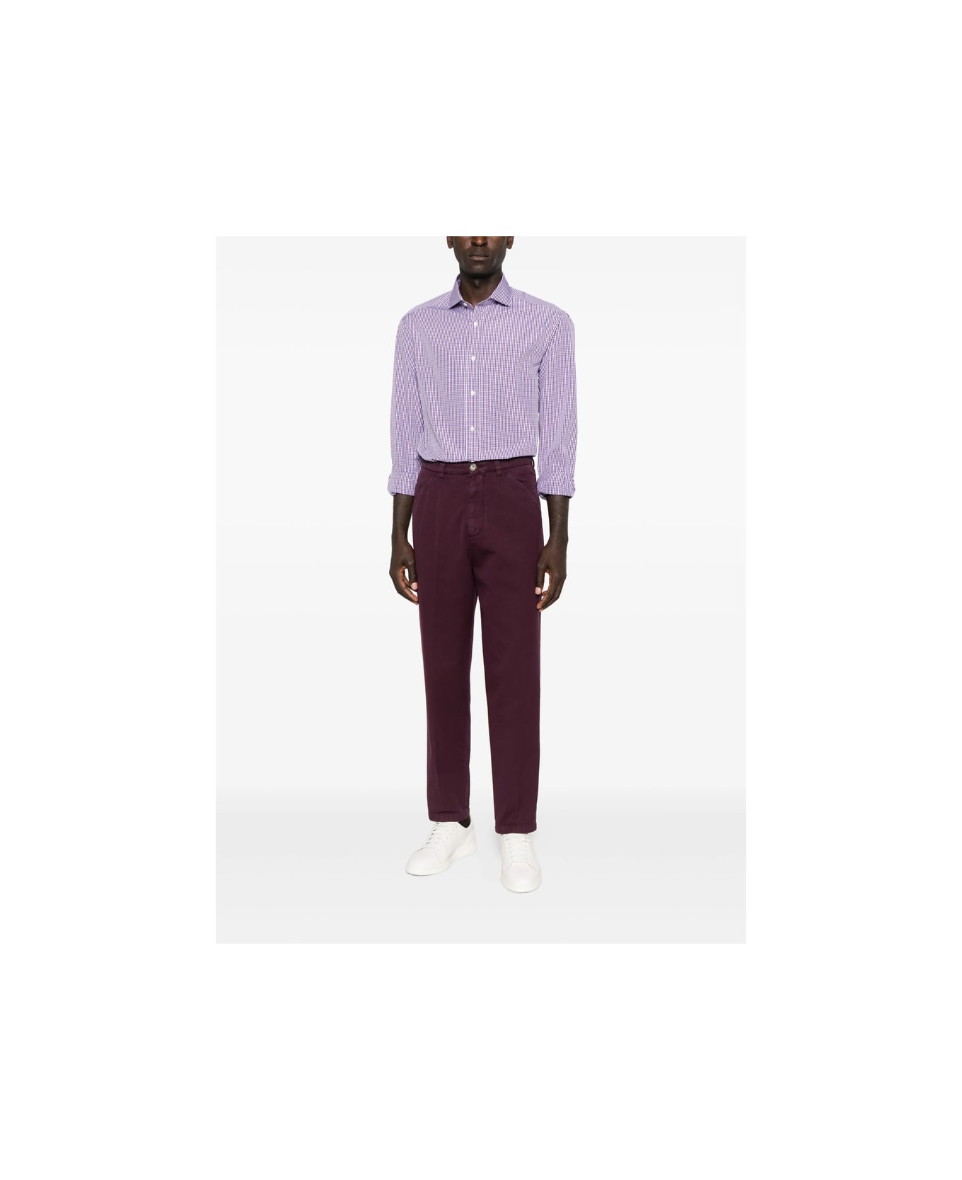 Brunello Cucinelli Shirt - PURPLE/WHITE