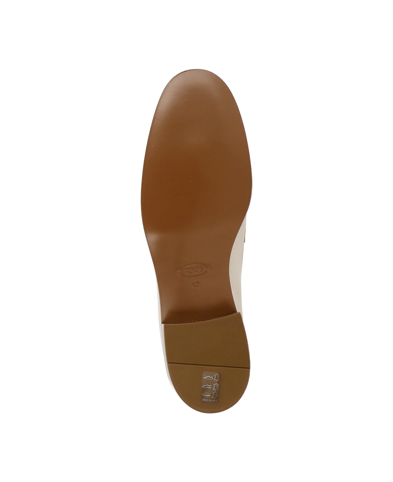 Tod
s Leather Loafers - Ivory