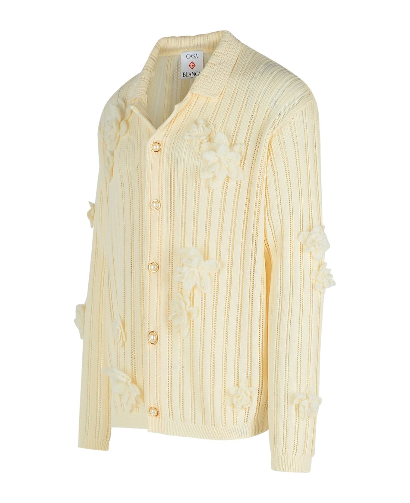 Casablanca Cream Cotton Shirt - Cream