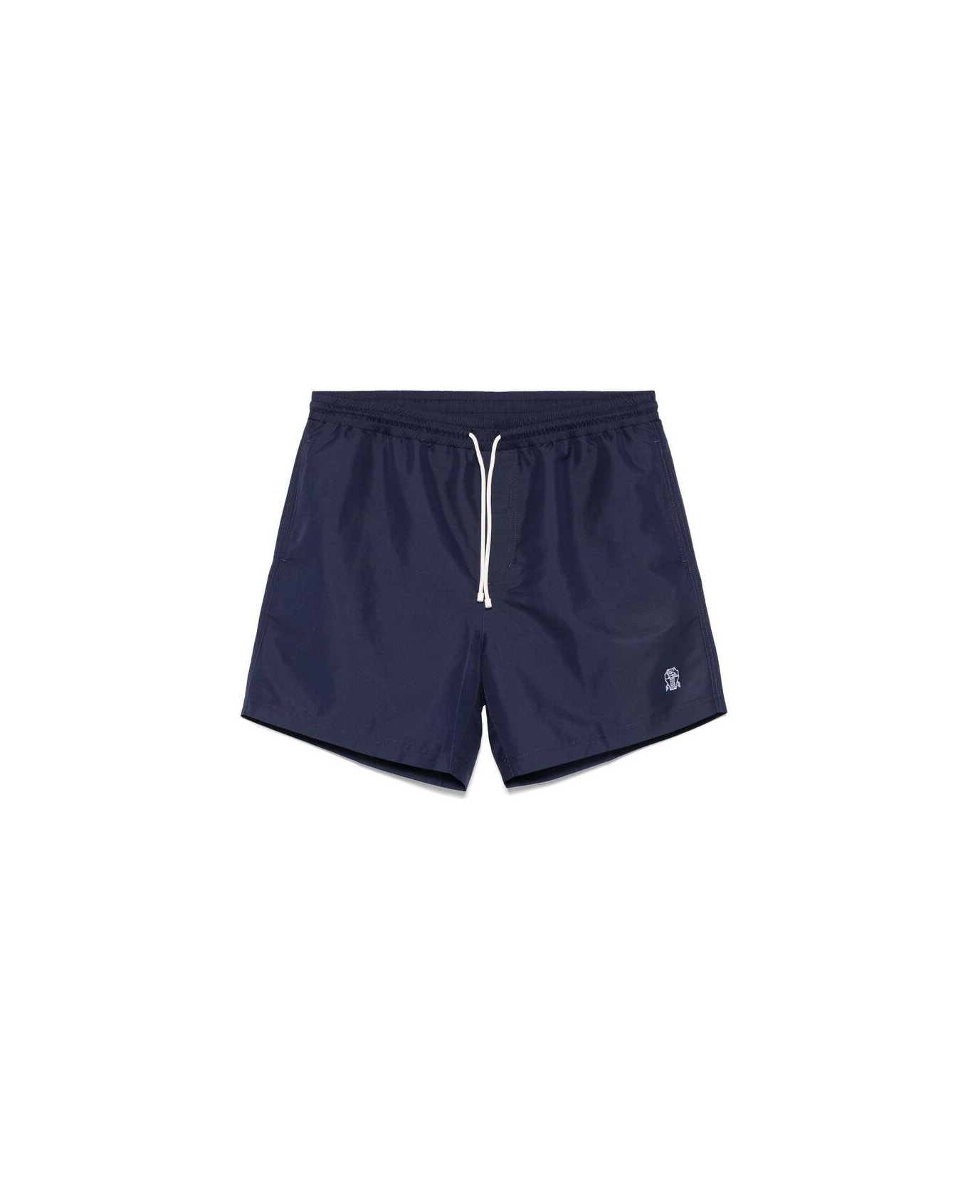 Brunello Cucinelli Drawstring Swim Shorts - Blue