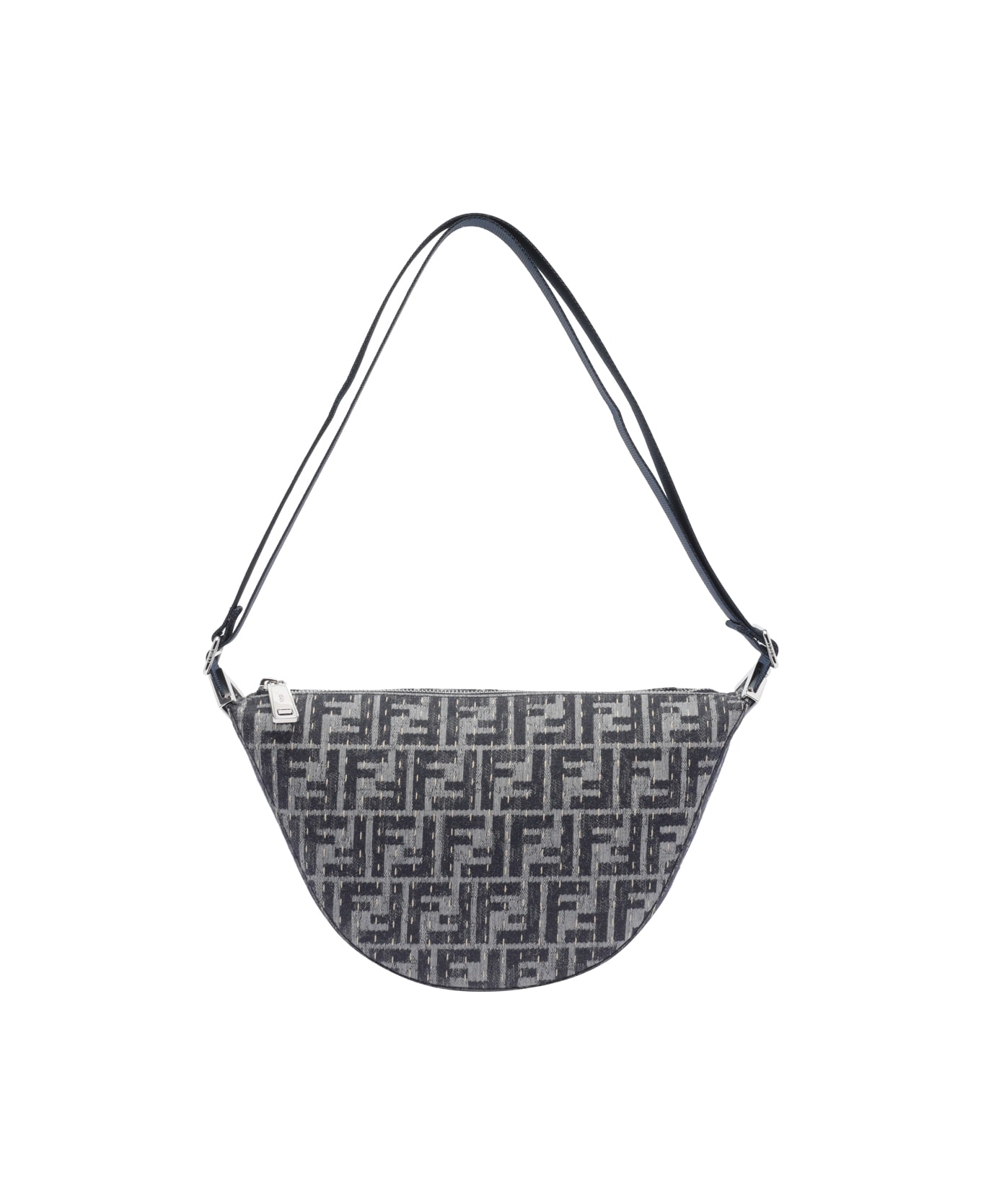 Fendi Small Melon Ff Bag - Grey