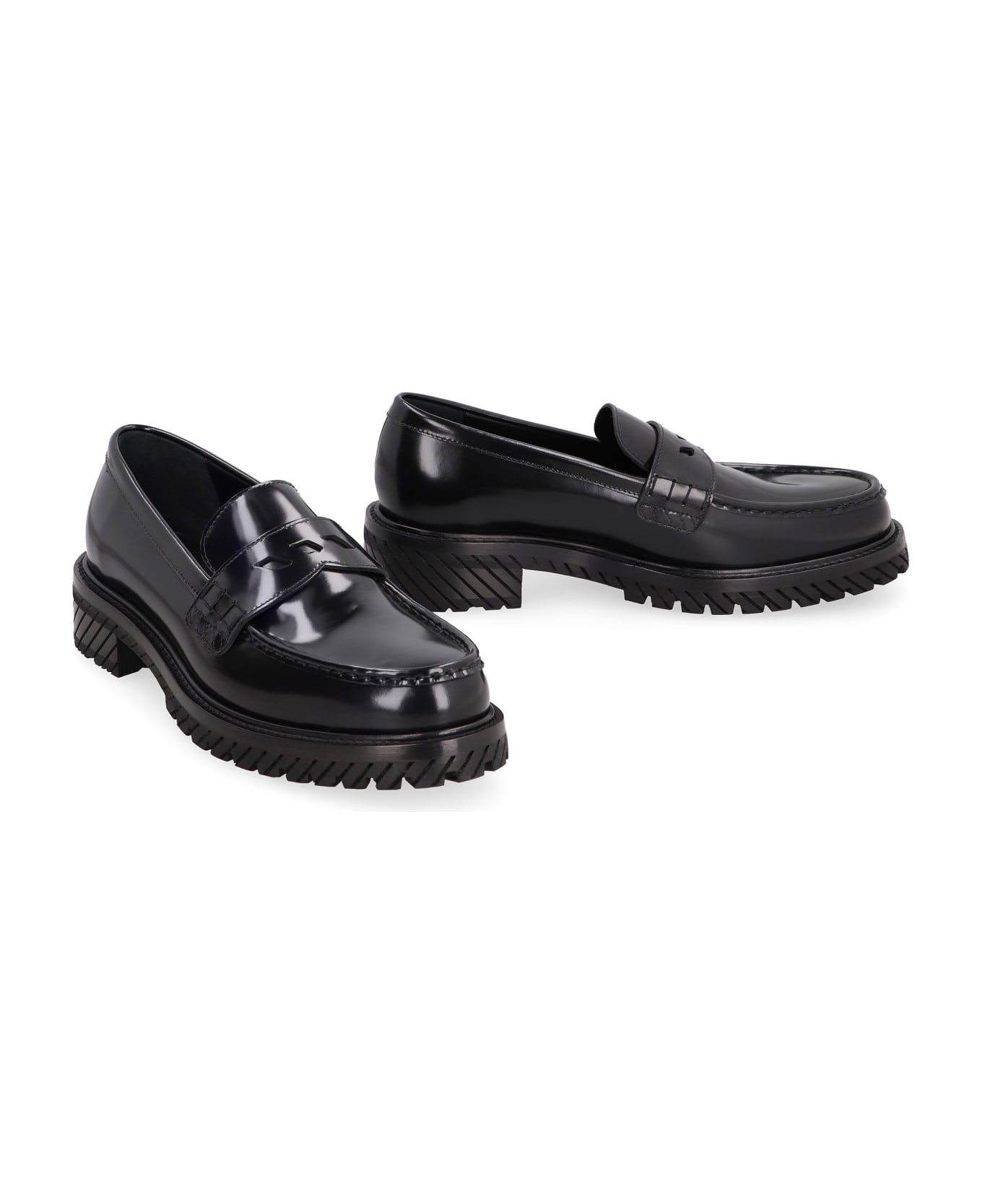 Off-White Combat Leather Loafers - black ローファー＆デッキシューズ