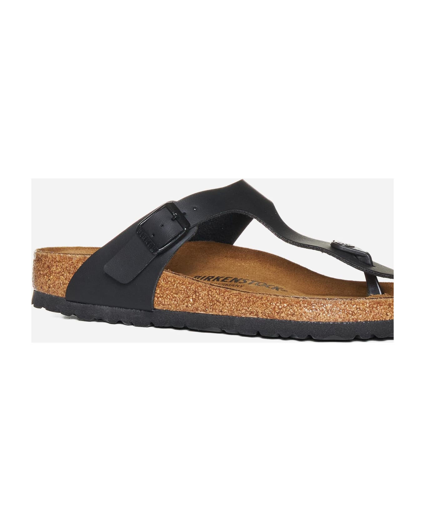 Birkenstock Gizeh Leather Sandals - Black