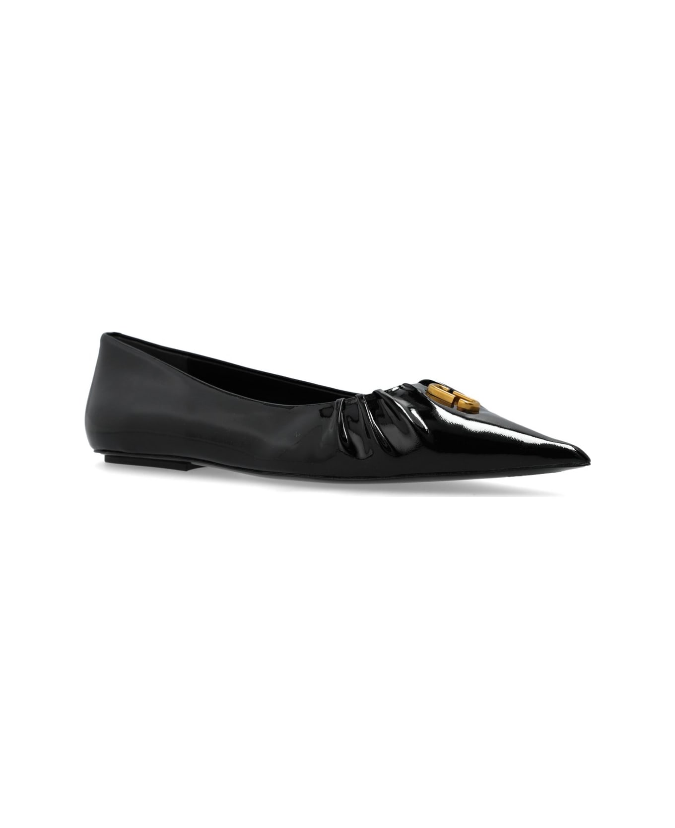 Marc Jacobs The Ali Pointed-top Ballerinas - Black
