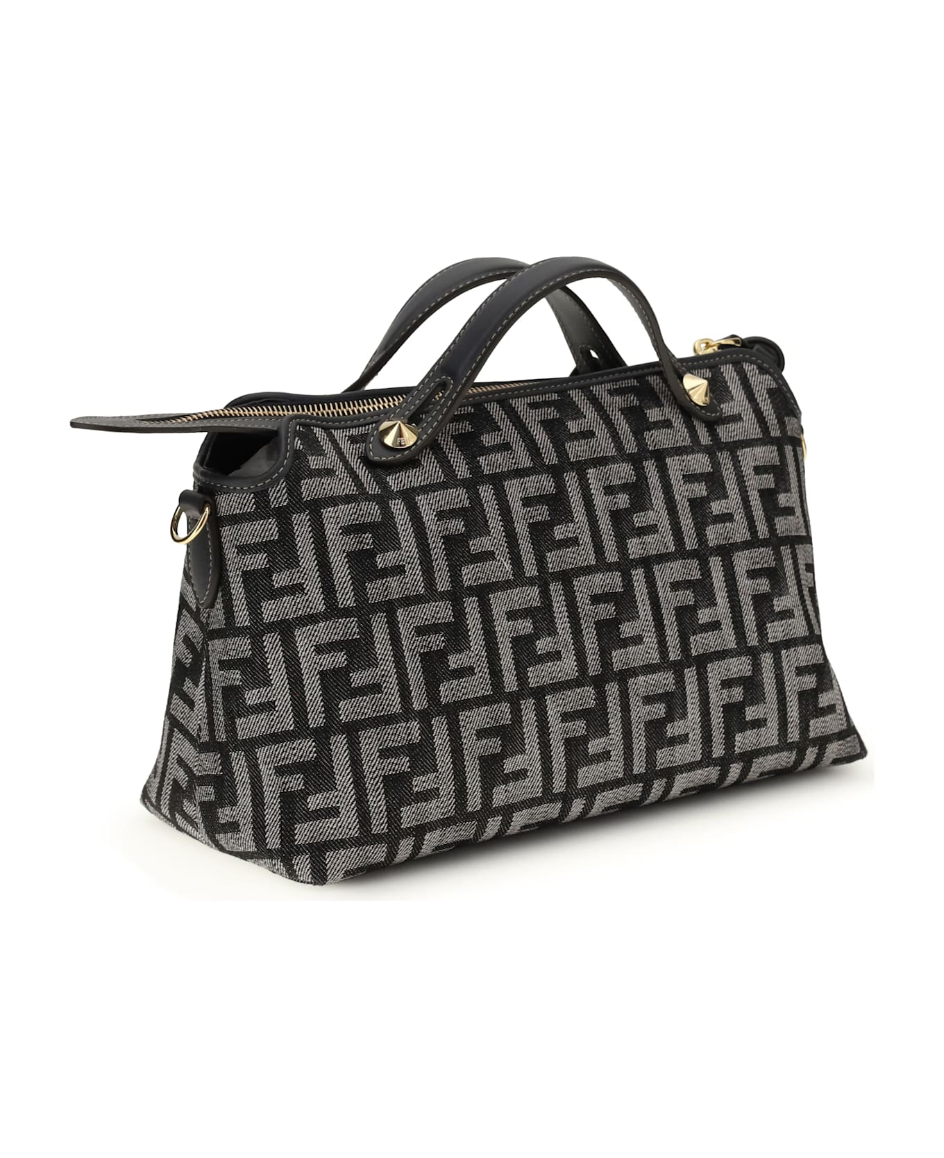 Fendi Ff Denim Shoulder Bag