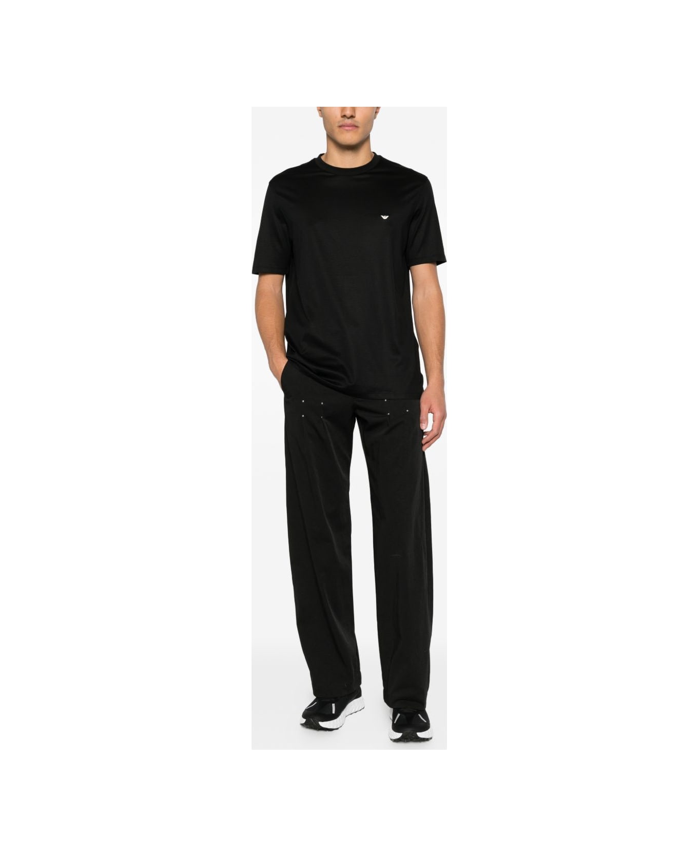 Emporio Armani Cotton Blend T-shirt - Black