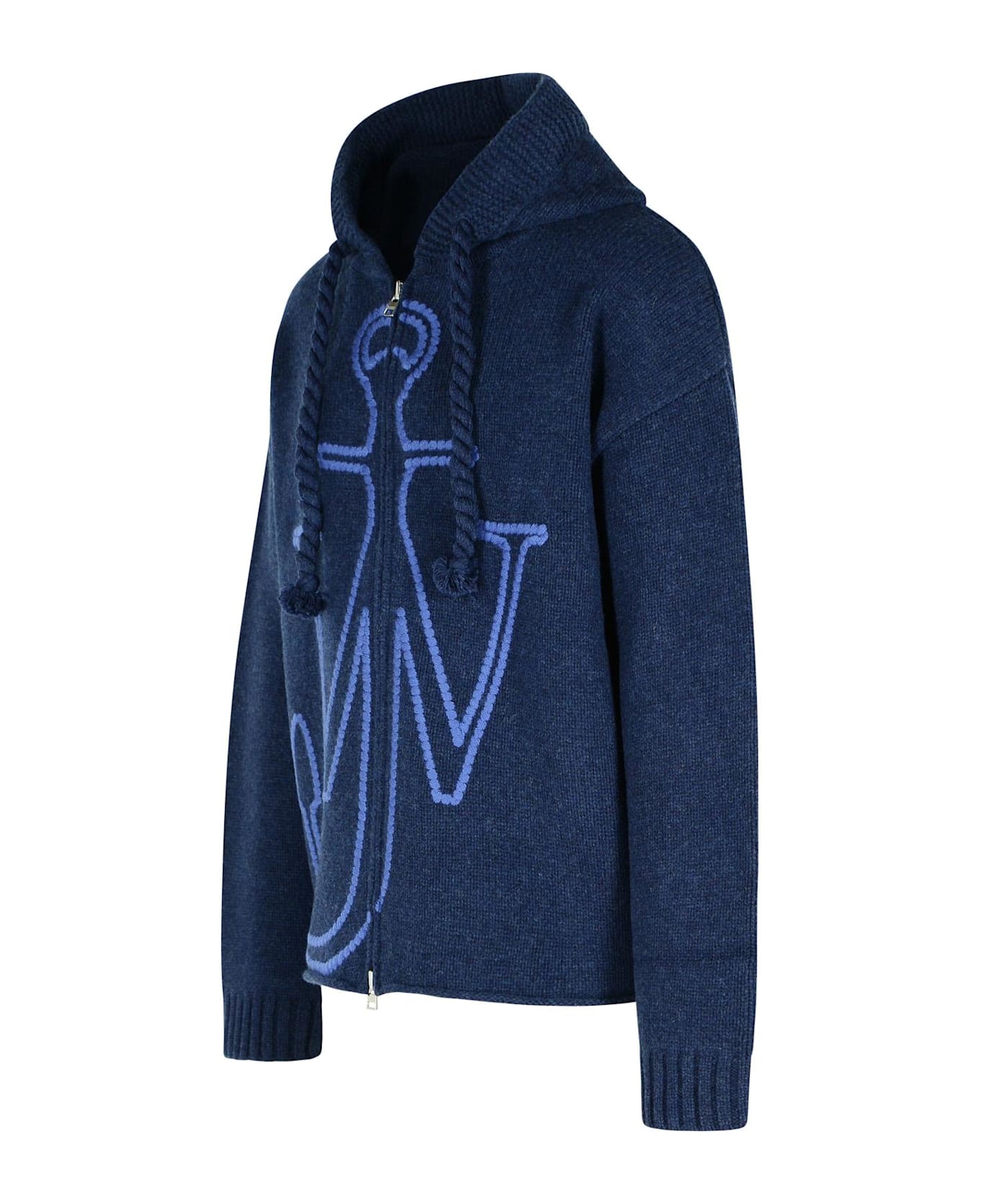 J.W. Anderson Blue Wool Sweater - STEEL BLUE