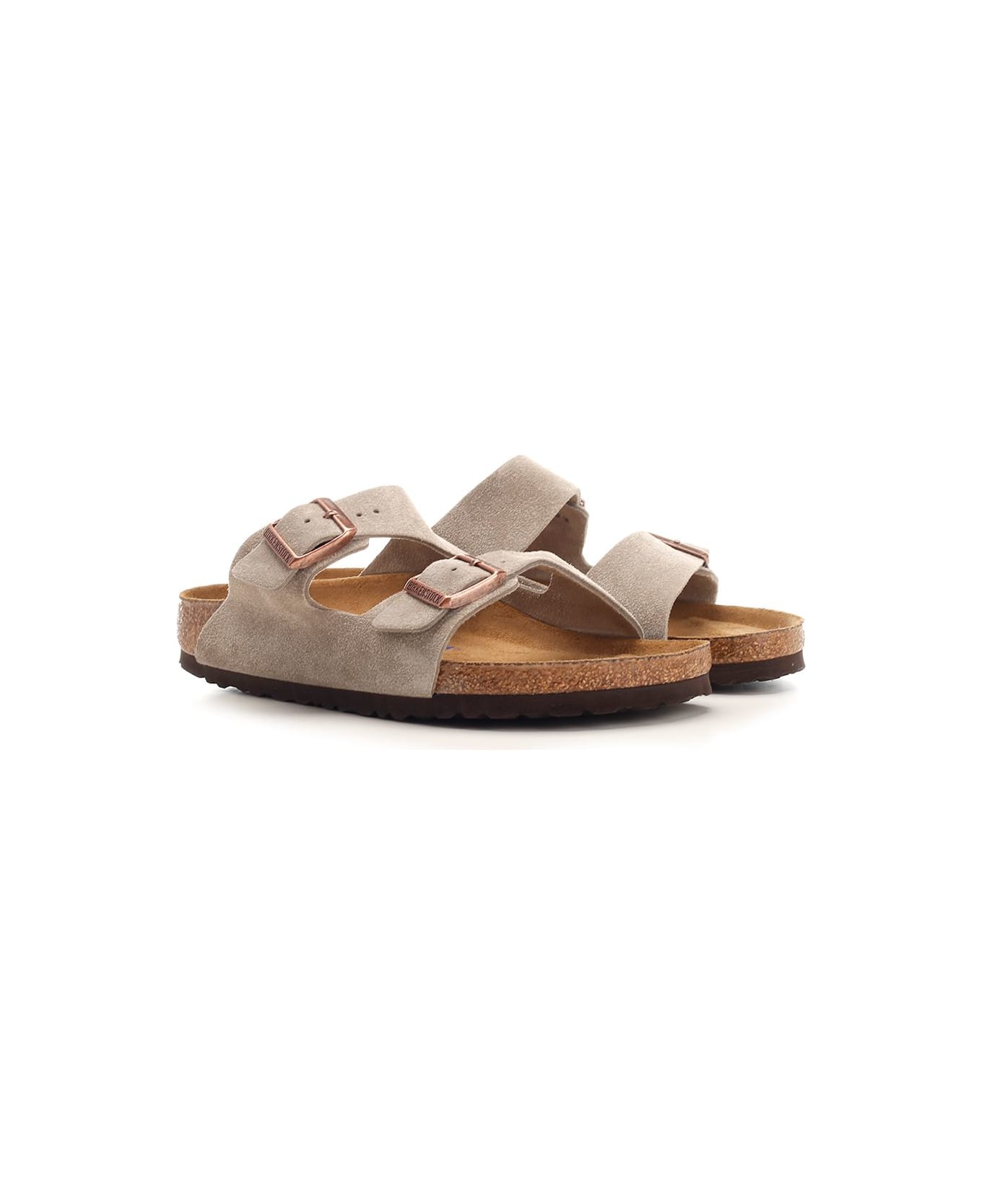 Birkenstock 
arizona
 Double Buckle Sandal - Beige