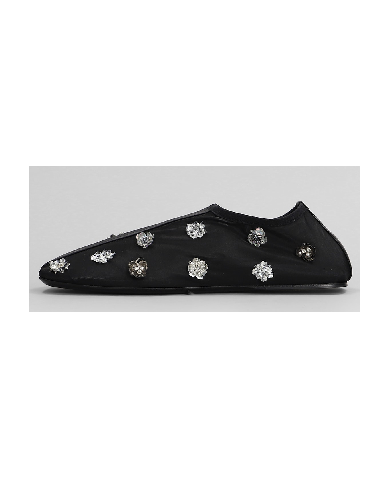 Christopher Esber Embla Ballet Flats In Black Nylon - black