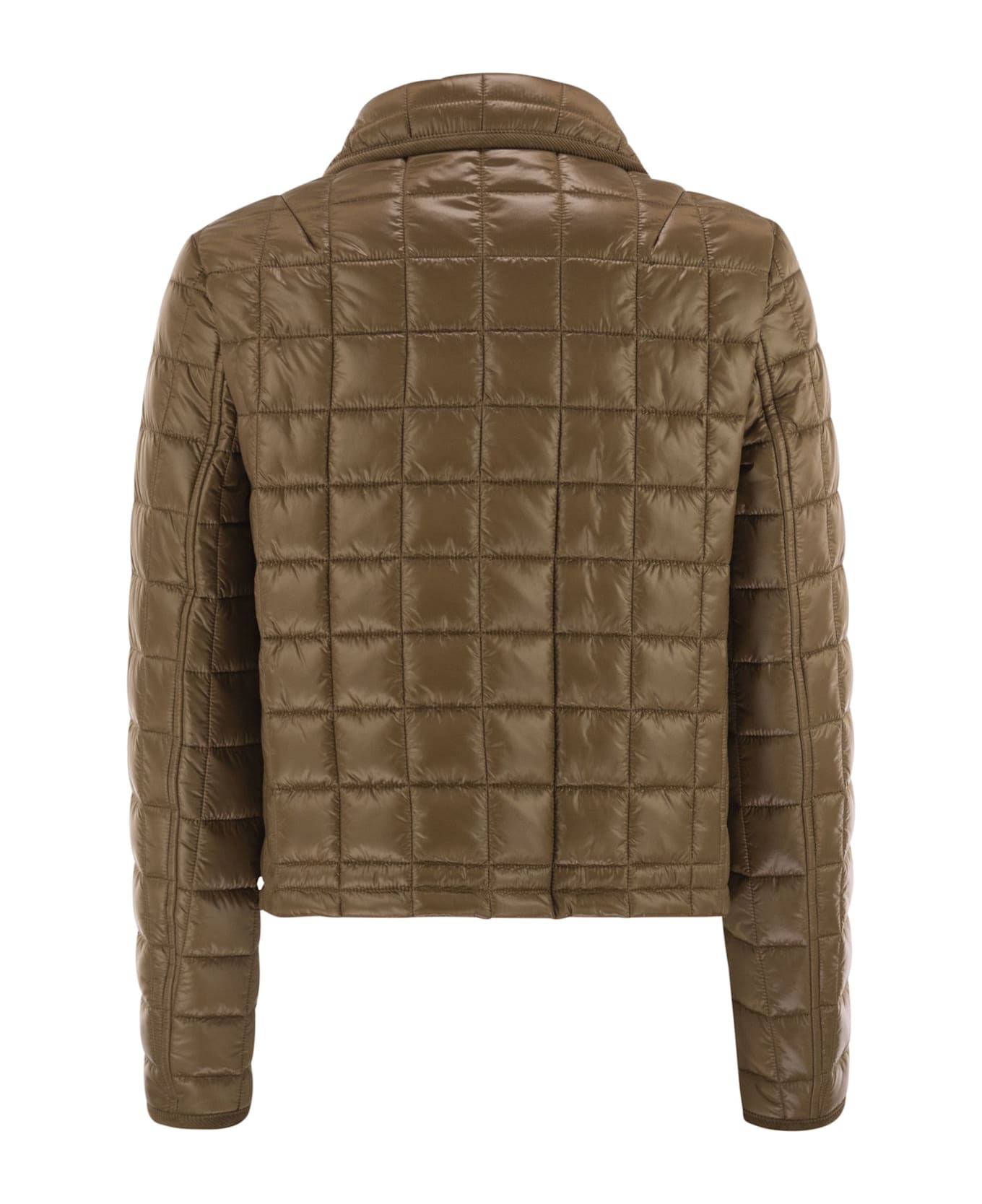 Fay 3 Hooks In Technical Checkered Fabric - Camel