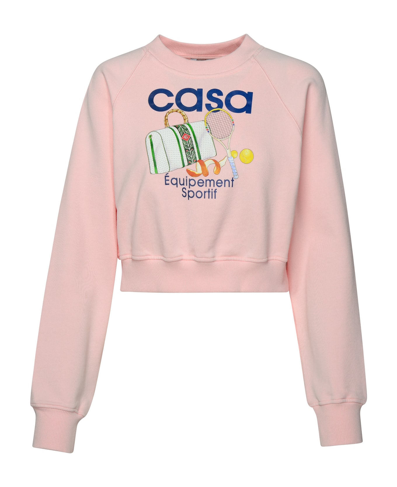 Casablanca 'equipement Sportif' Pink Organic Cotton Sweatshirt - Pink フリース