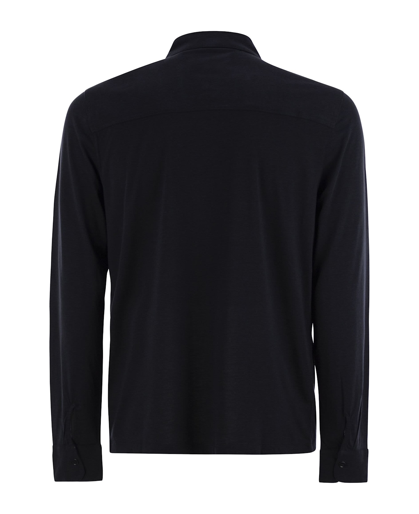 Majestic Filatures Long-sleeved Lyocell And Cotton Shirt - Blue