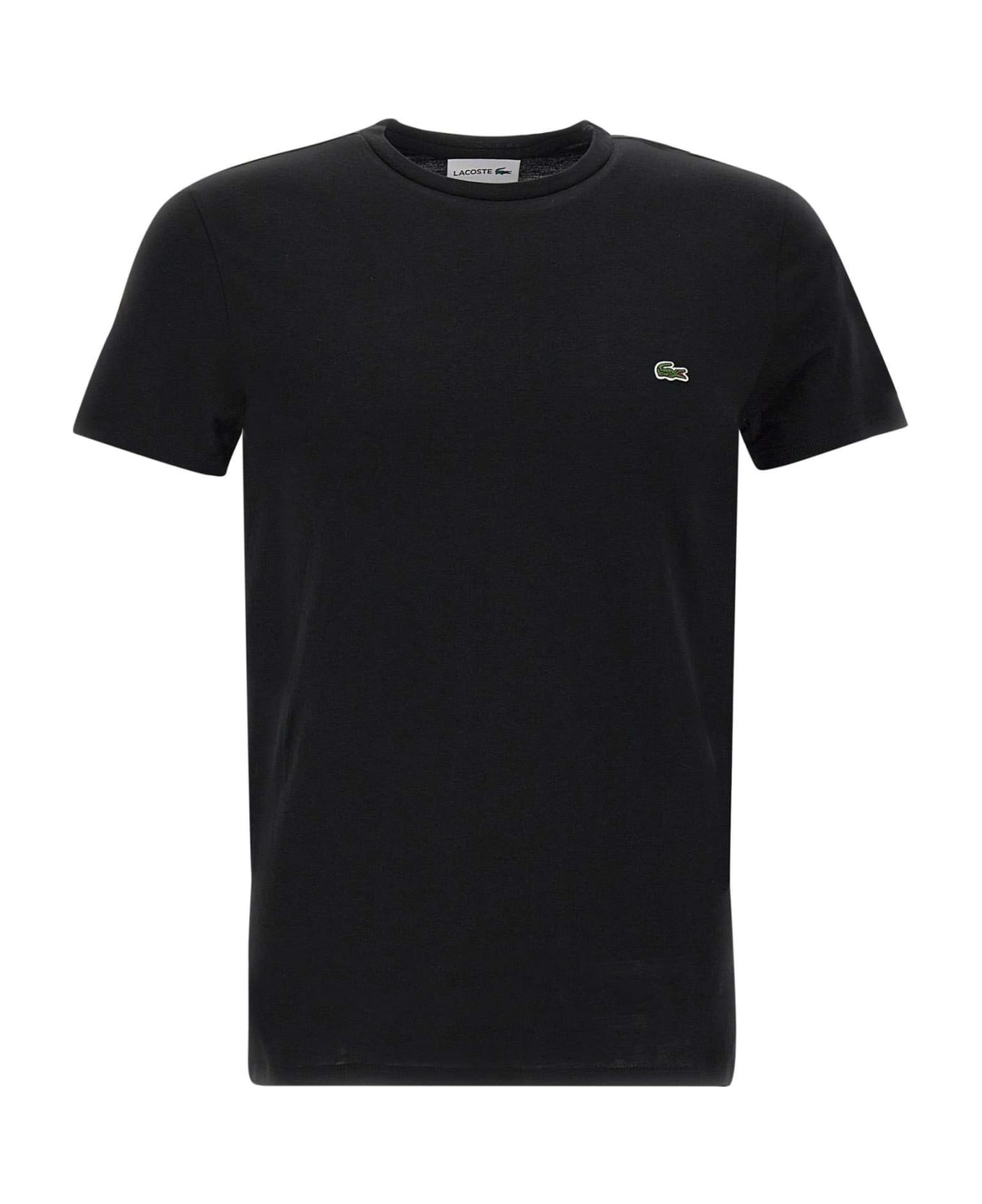 Lacoste Pima Cotton T-shirt - BLACK シャツ