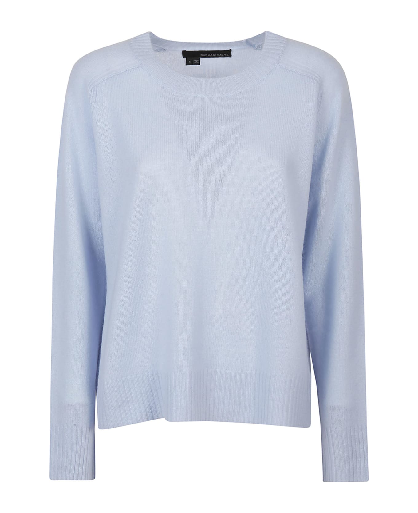 360Cashmere Taylor Round Neck Sweater - Chambray