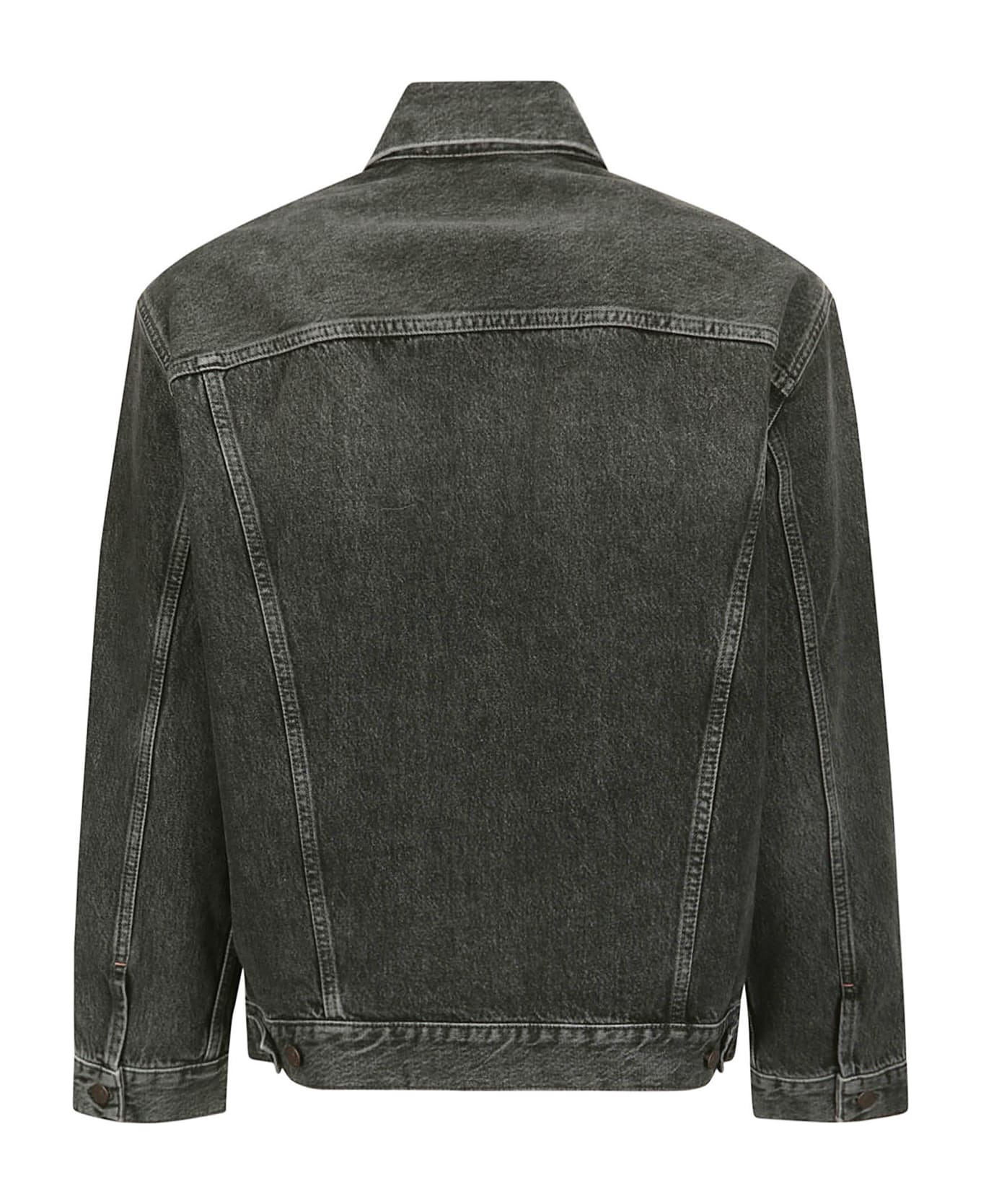 Acne Studios Long-sleeved Denim Jacket - BLACK