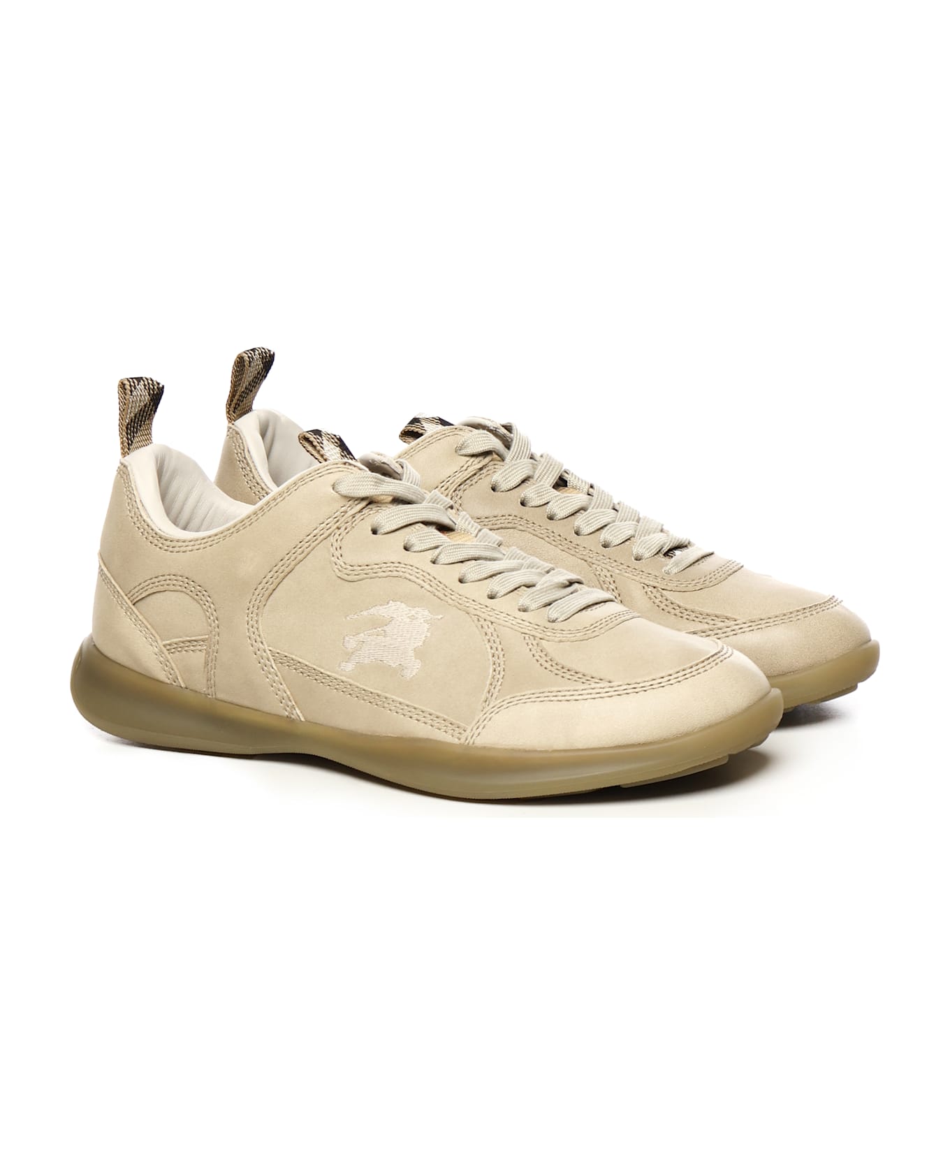 Burberry Matrix Leather Sneaker - Beige