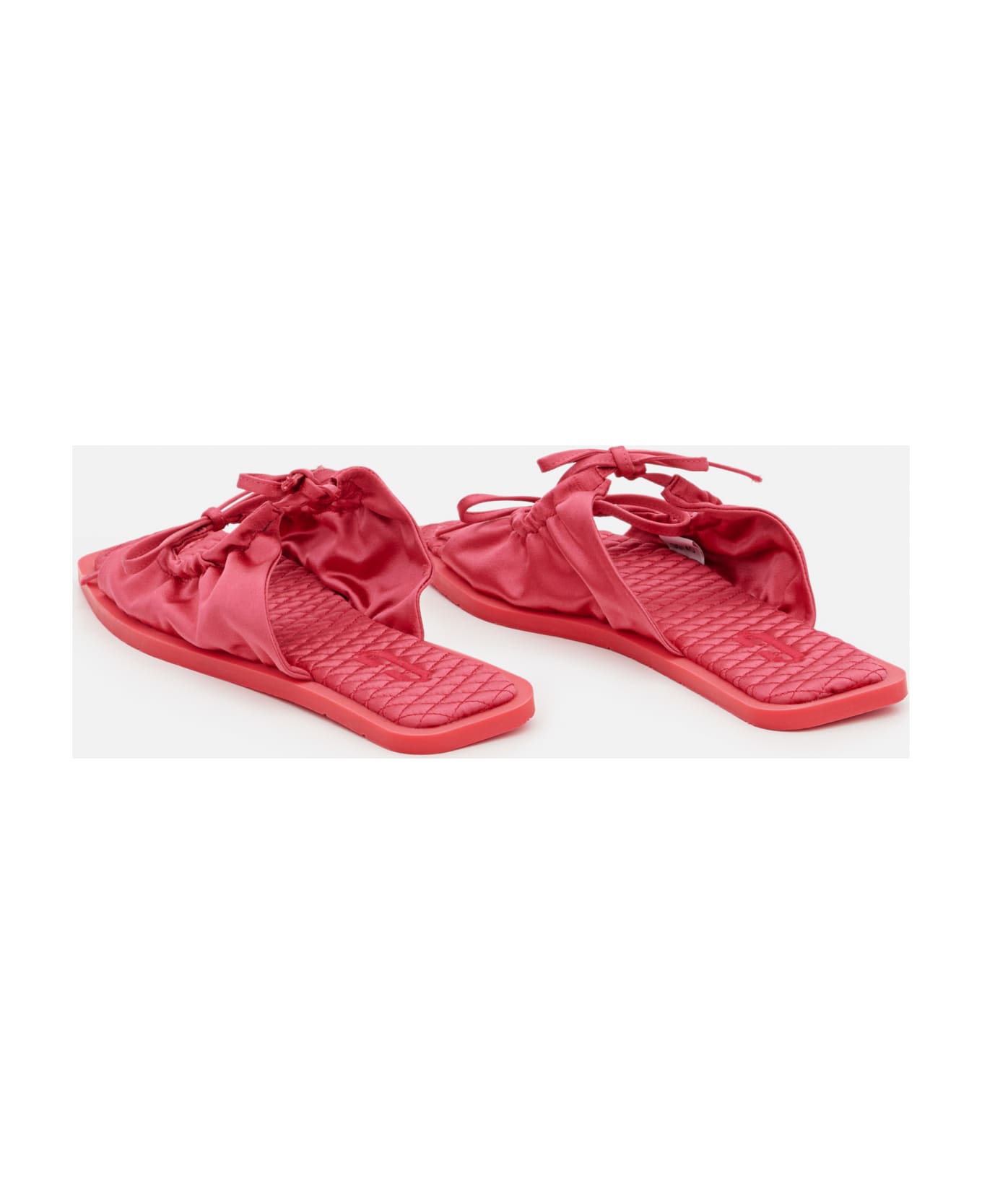 Carlotha Ray Eco Satin Slippers - Red