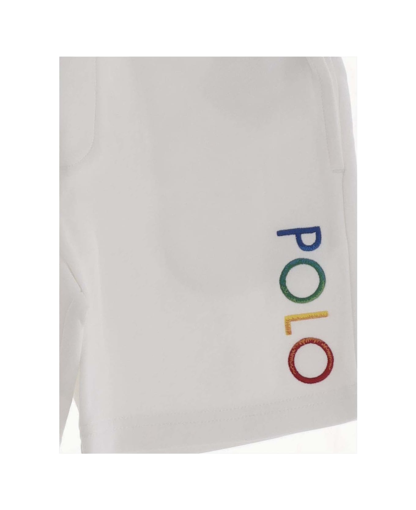Polo Ralph Lauren Cotton Blend Logo Short Pants - White