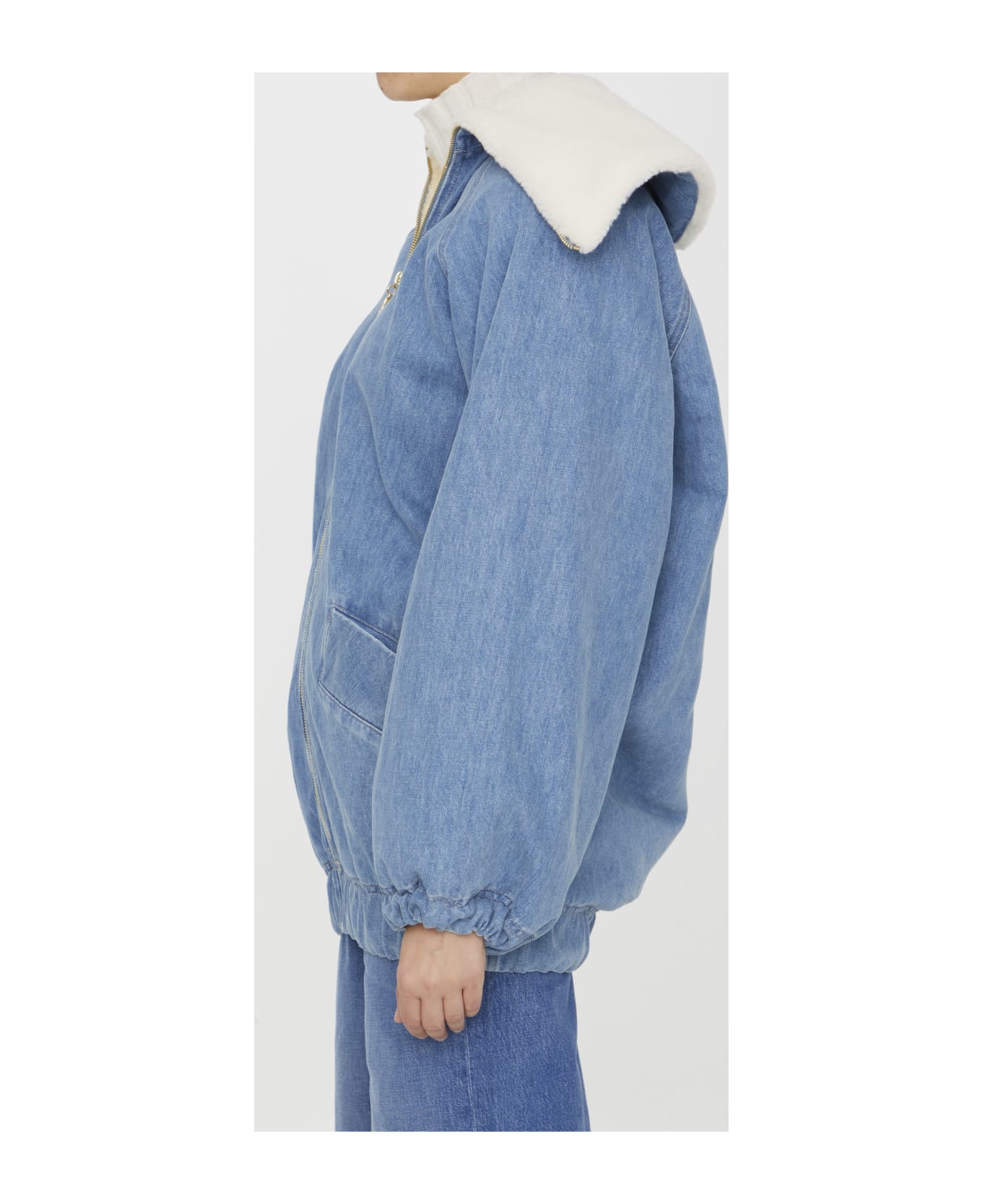 Patou Oversized Denim Jacket - BLUE