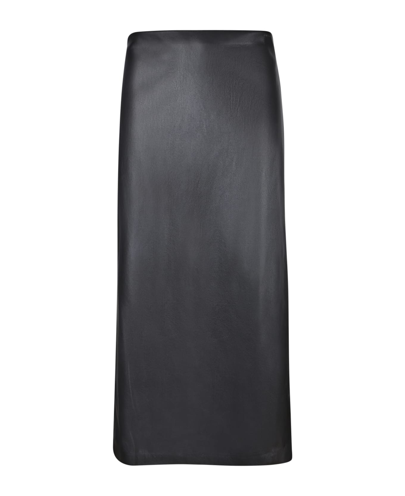 Alice + Olivia Black Vegan Leather Midi Skirt - Black スカート