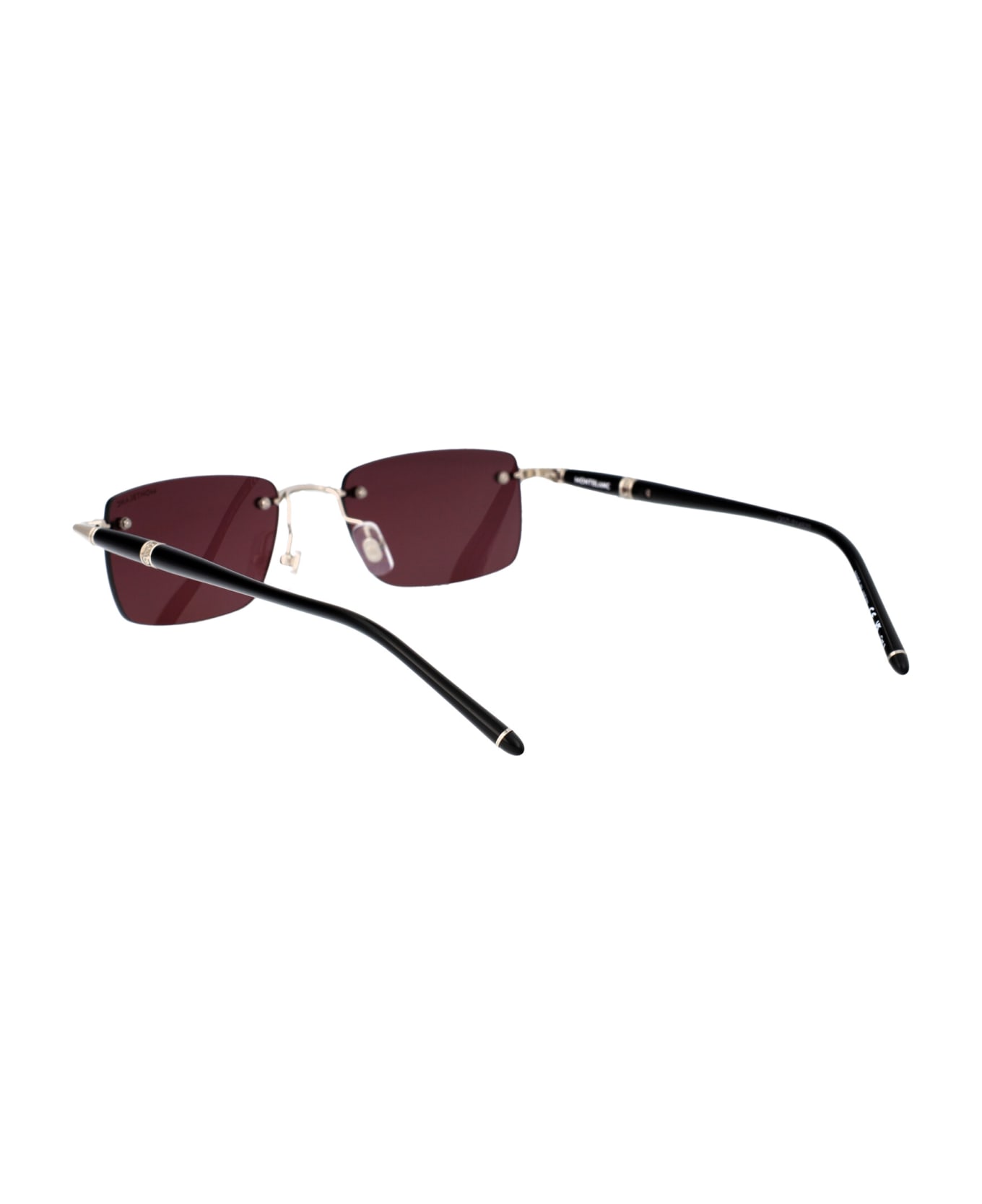 Montblanc Mb0344s Sunglasses - 002 SILVER BLACK VIOLET