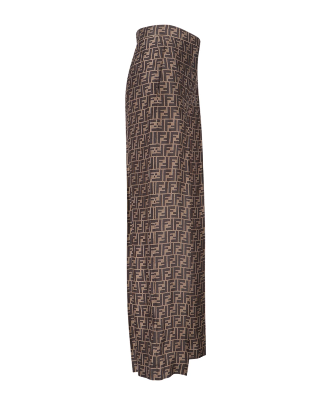 Fendi Monogram 
ff
 Pants - BROWN