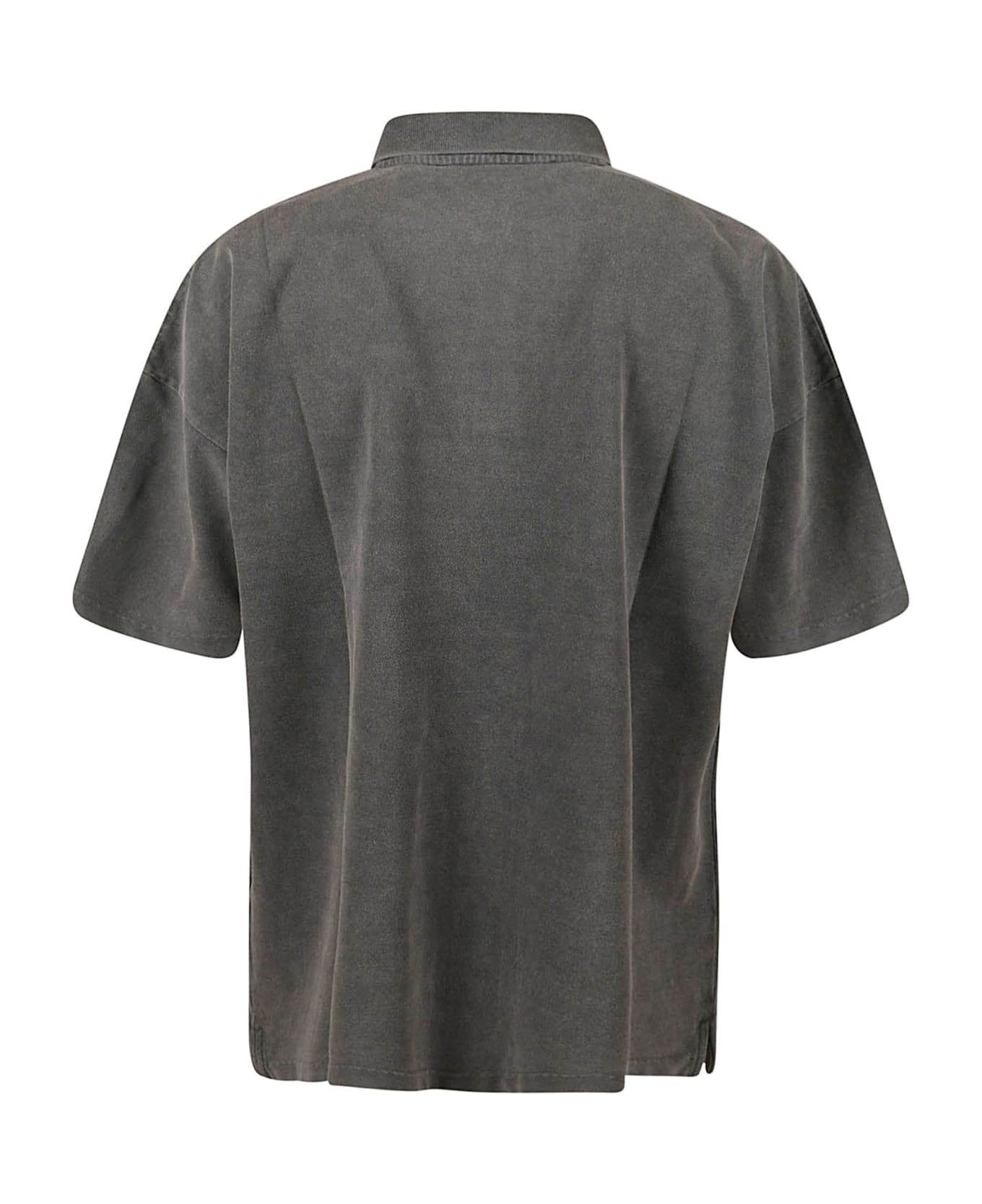 J.W. Anderson Anchor Short-sleeved Polo Shirt - Charcoal
