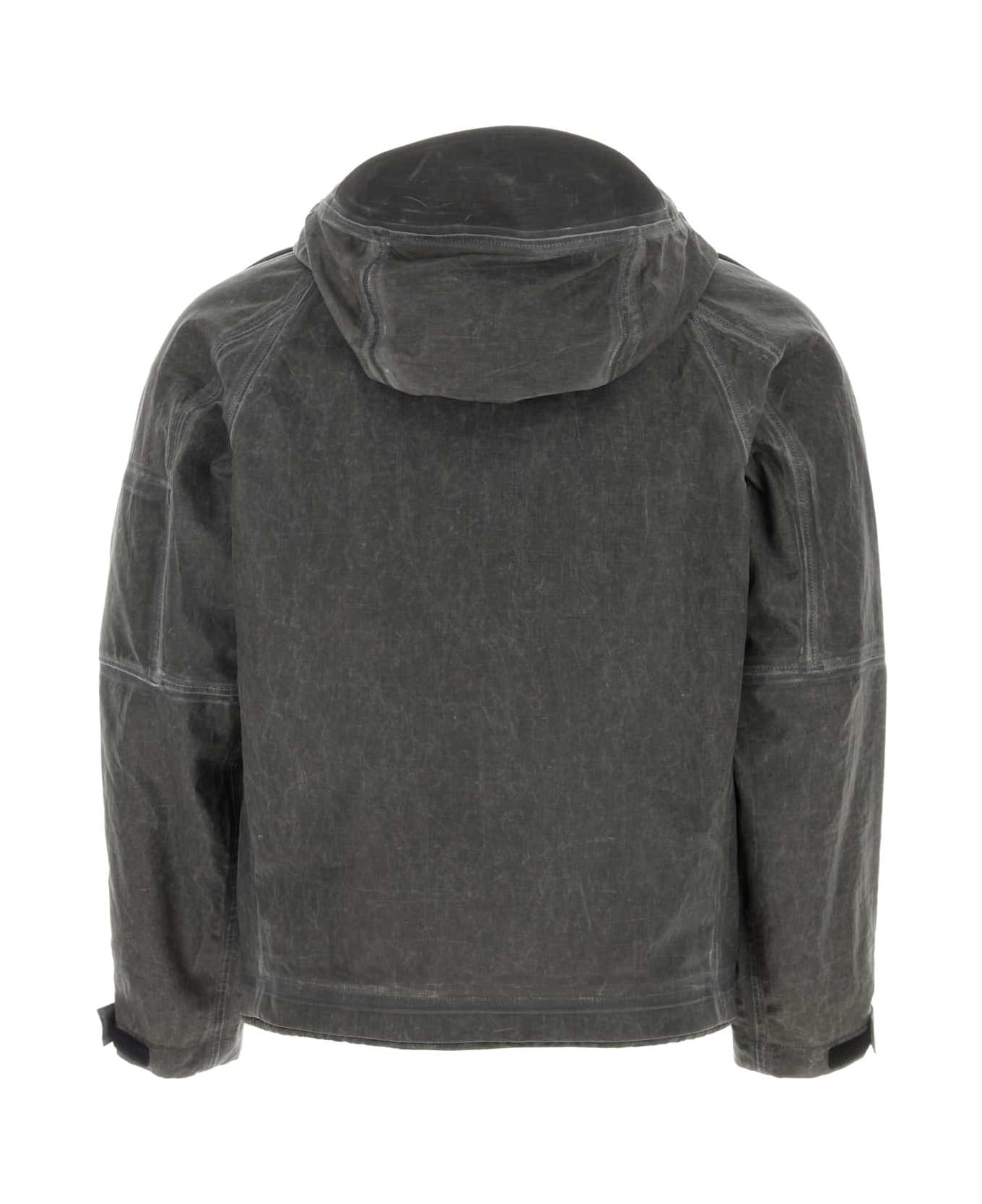 C.P. Company Dark Grey Linen Jacket - RAVEN