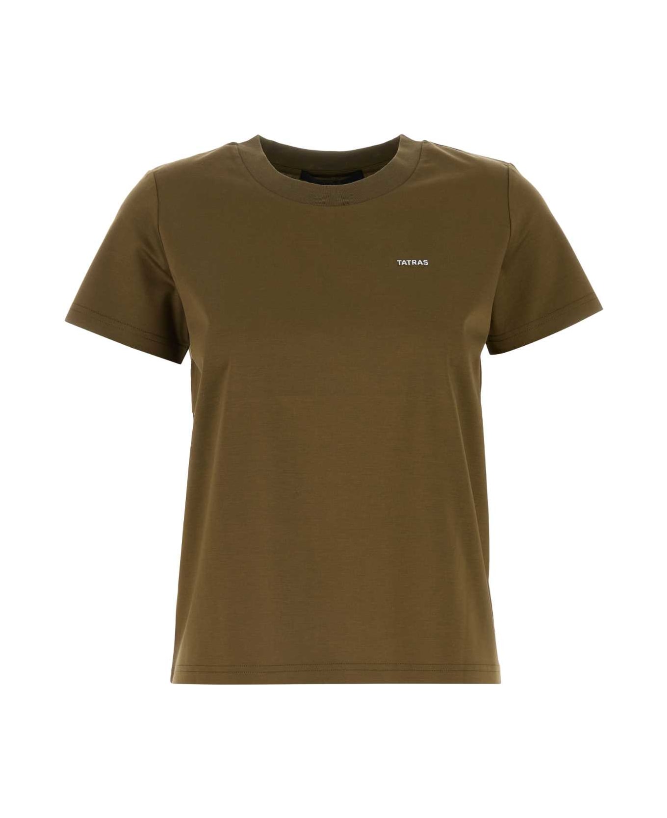TATRAS Khaki Cotton T-shirt - KHAKI