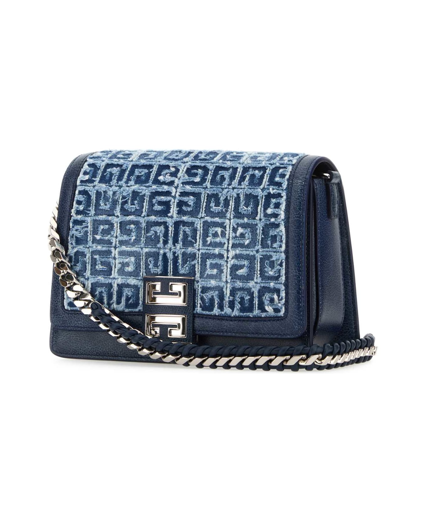 Givenchy Two-tone Denim And Leather Medium Multicarry Shoulder Bag - MEDIUMBLUE