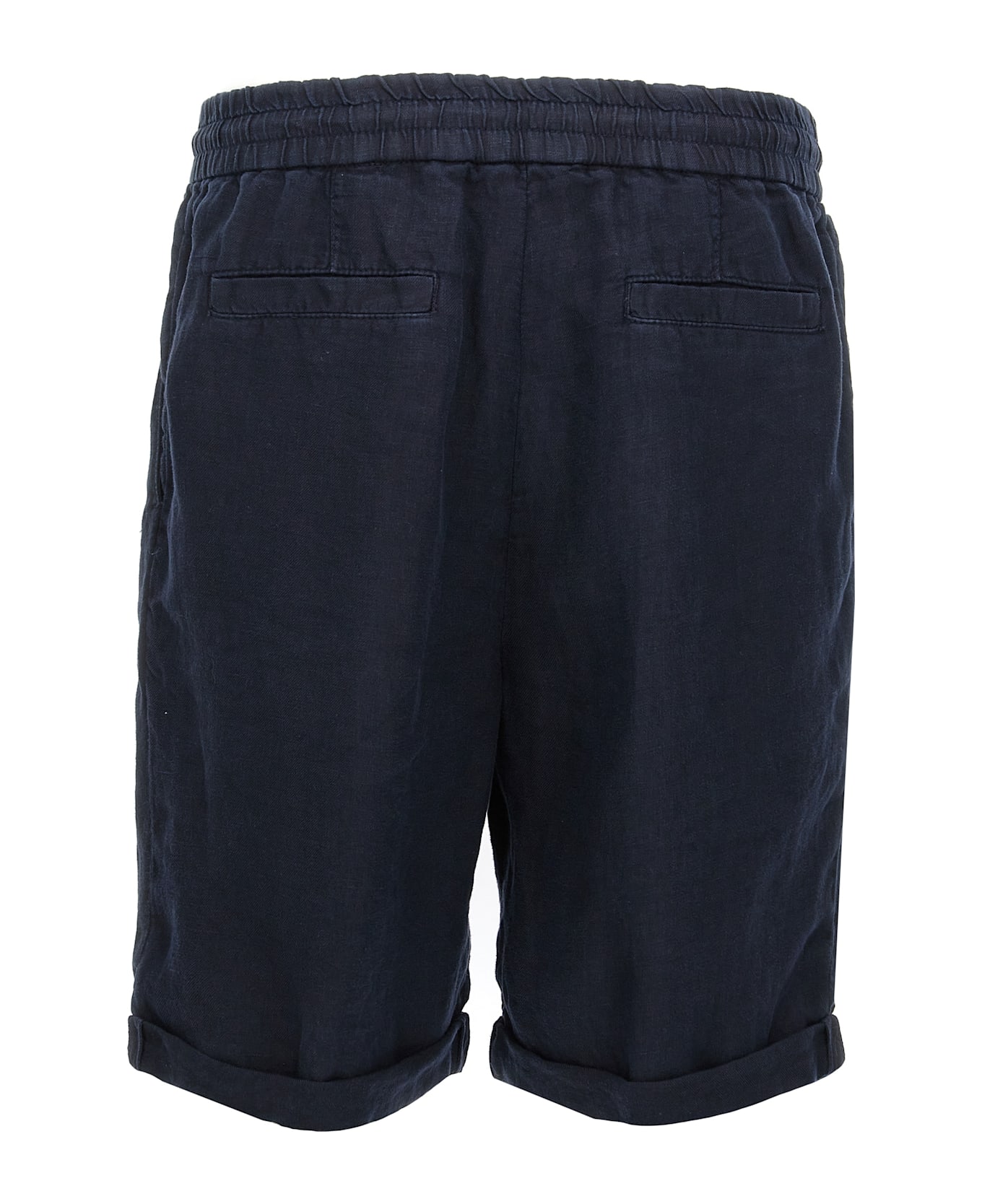 Brunello Cucinelli Linen Bermuda Shorts - Blue