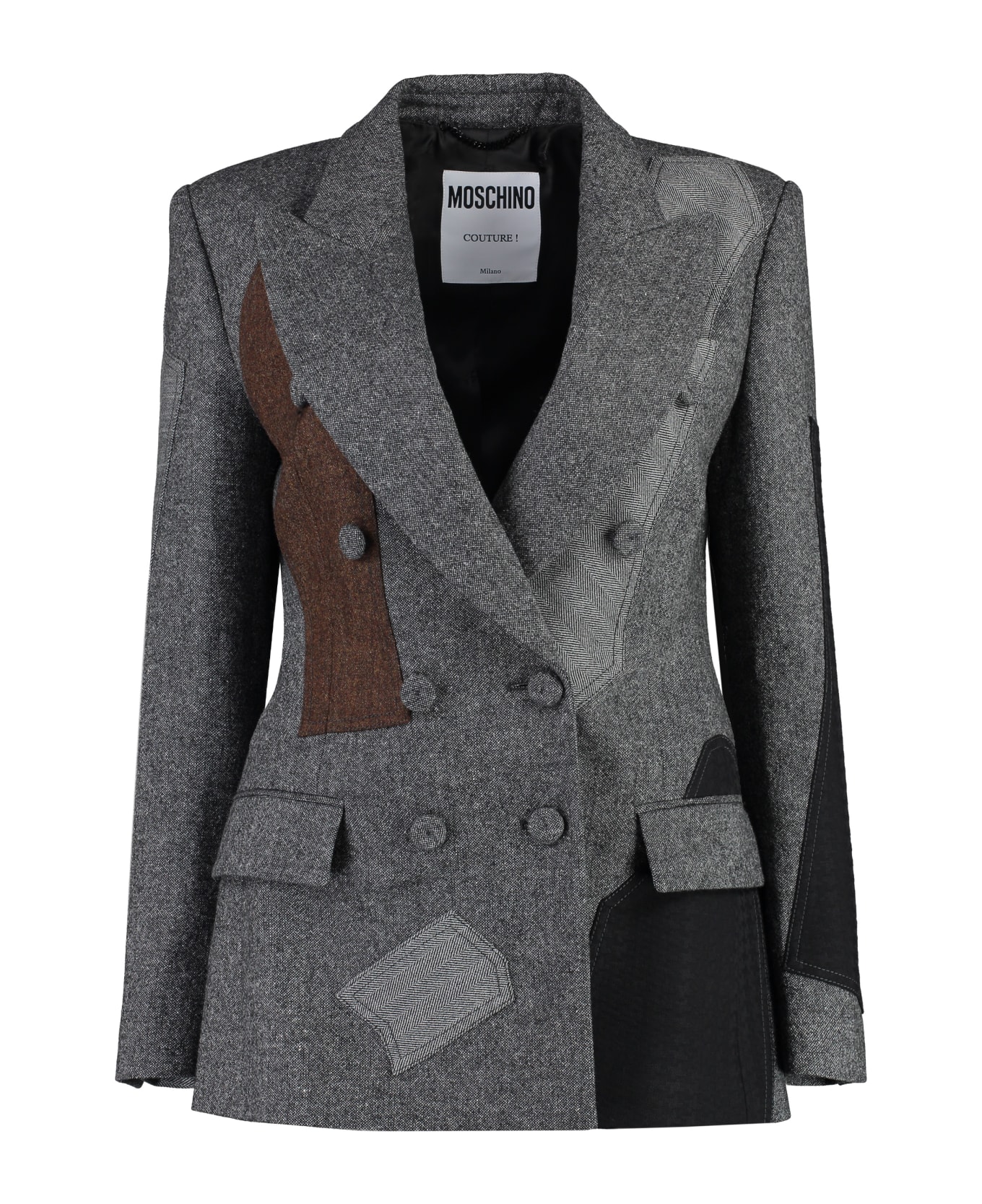 Moschino Wool Blend Blazer - grey