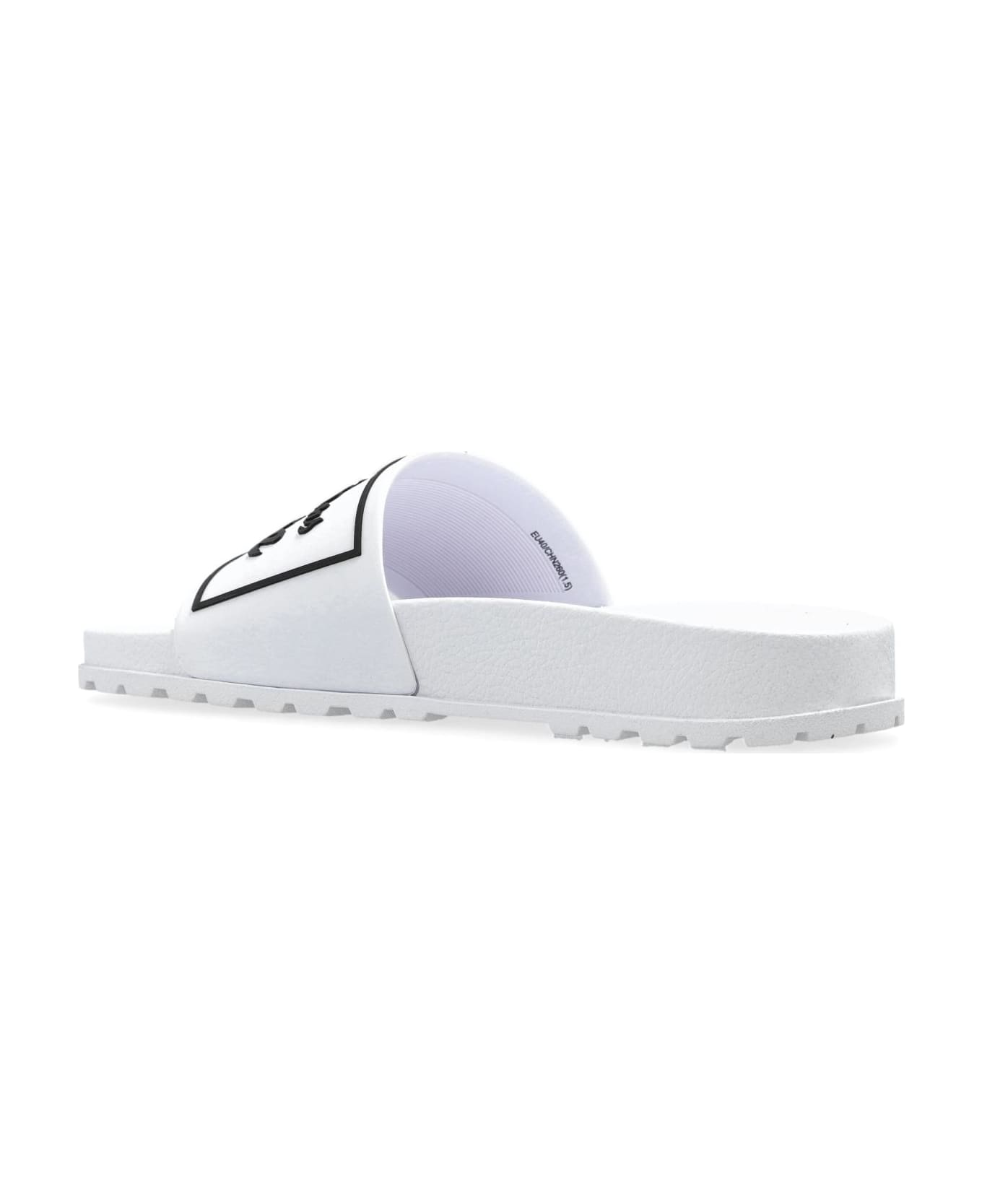 Versace Jeans Couture Pool Slides - White
