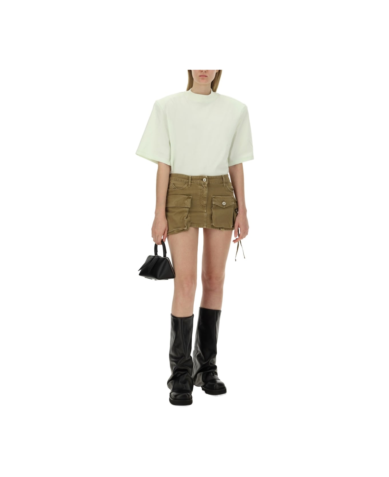 The Attico Mini Skirt - BROWN