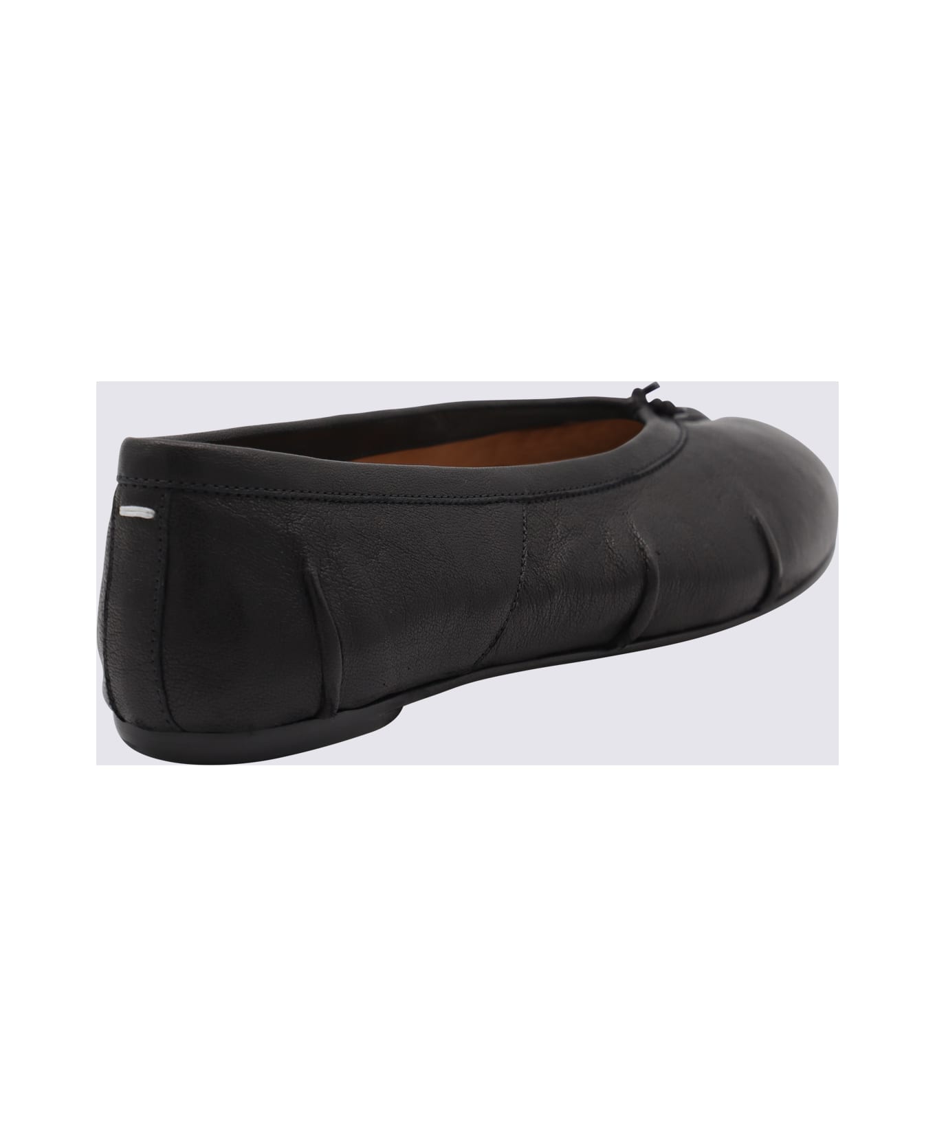 Maison Margiela Black Leather Flats - Black