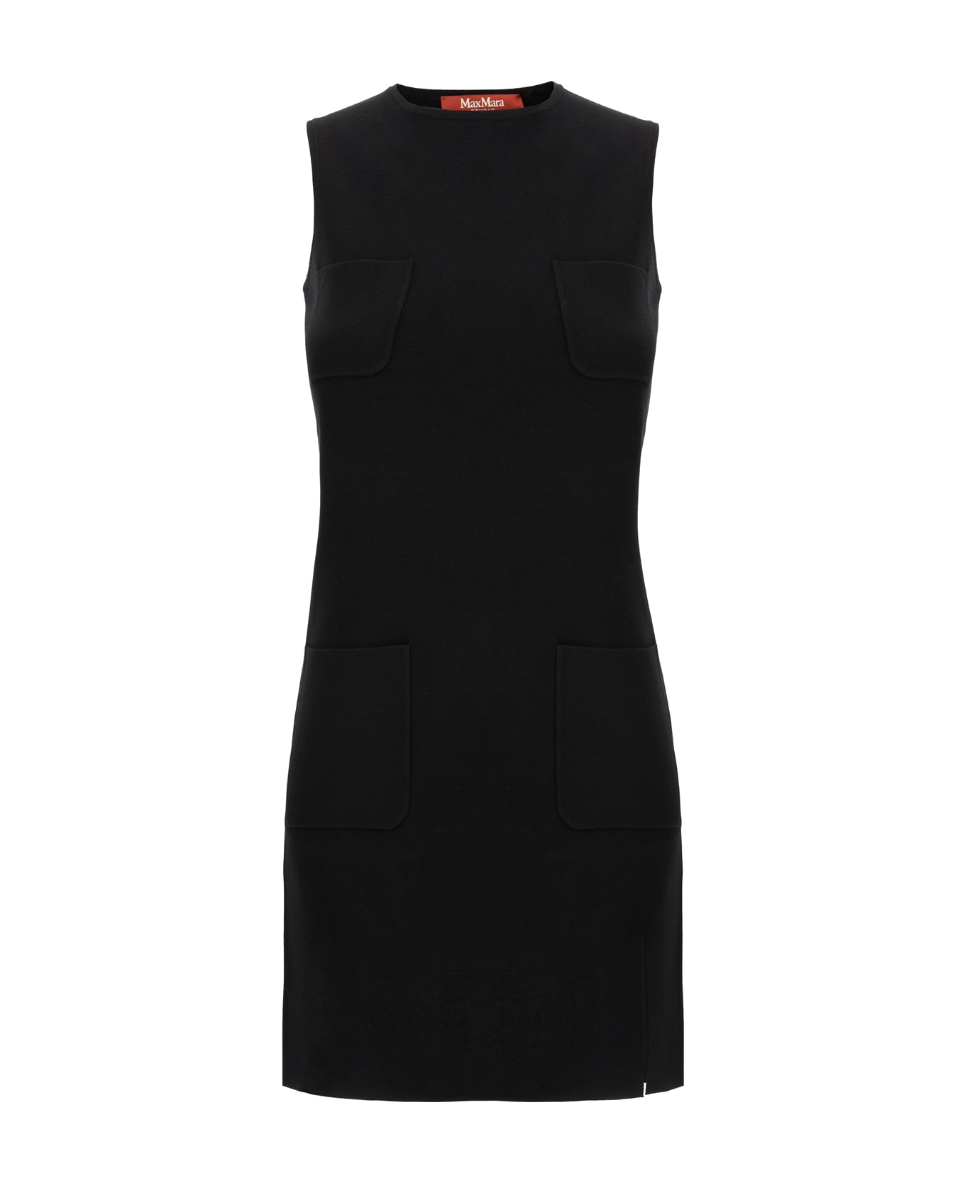 Max Mara Studio Black Viscose Blend Dress - Nero