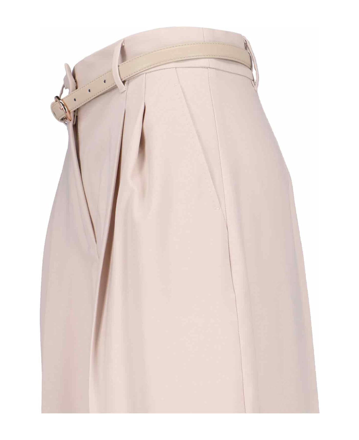Max Mara Belted Pants - Beige