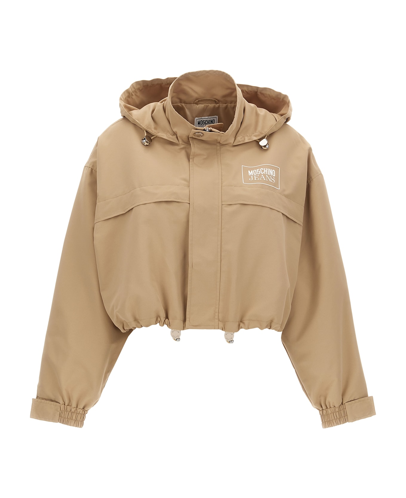 M05CH1N0 Jeans Logo Jacket - Beige