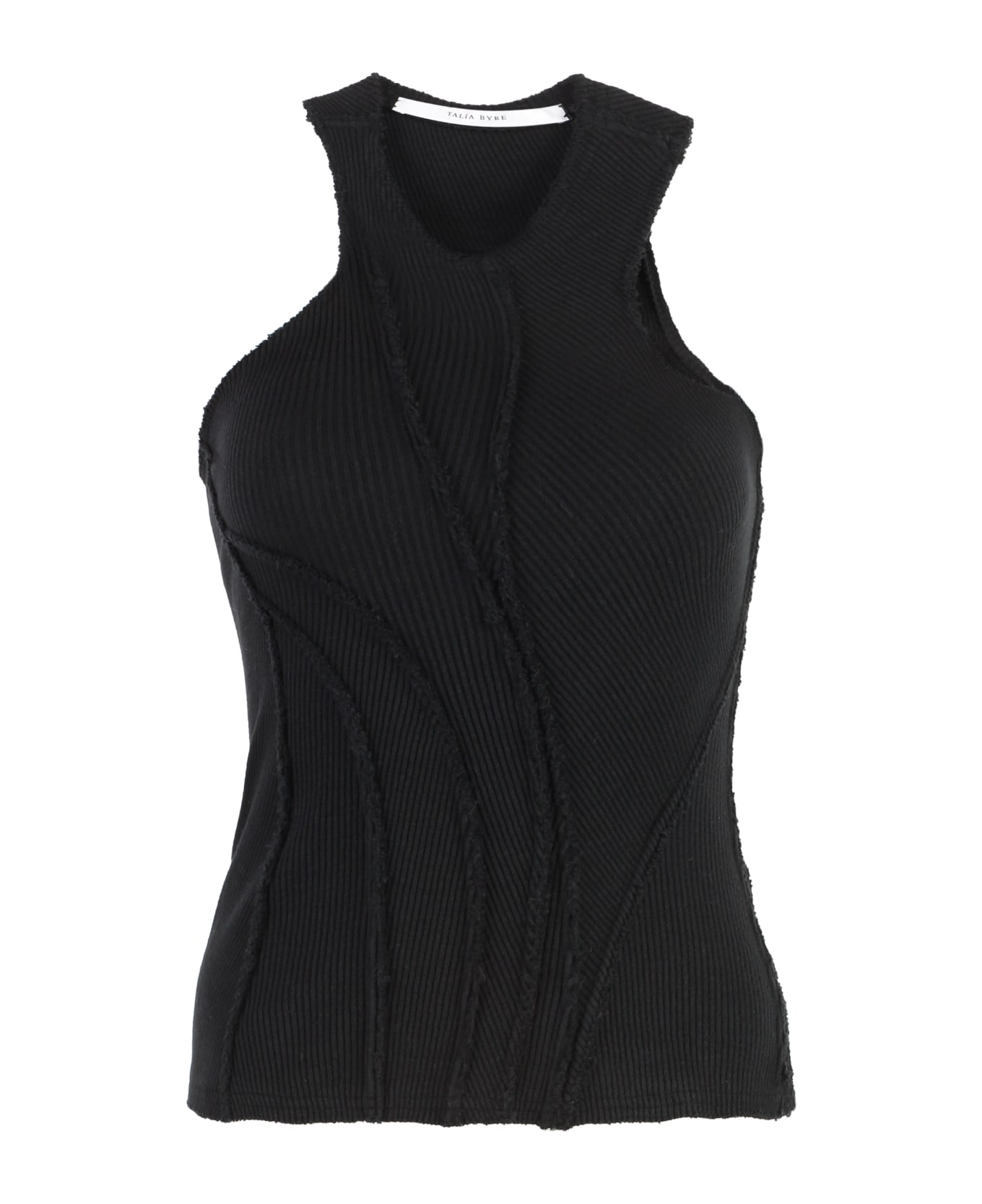 Talia Byre Cotton Tank Top - black