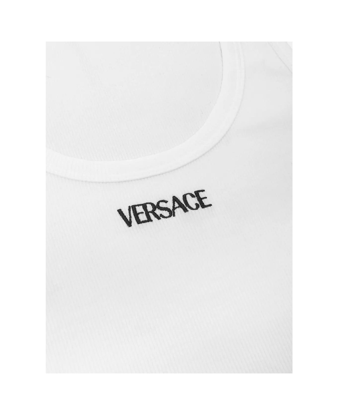 Versace Logo Tank Top - WHITE