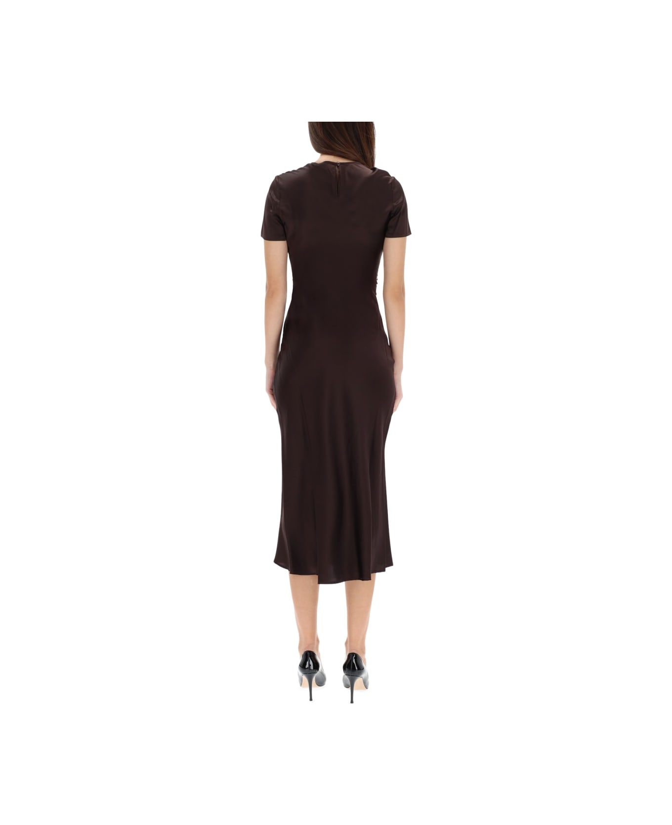 STAUD Marcel" Midi Dress - BROWN
