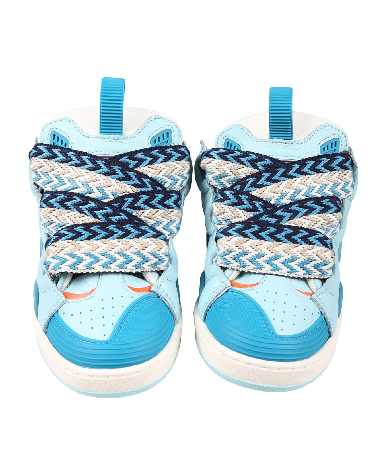 Lanvin Light Blue Sneakers For Boy - Blu