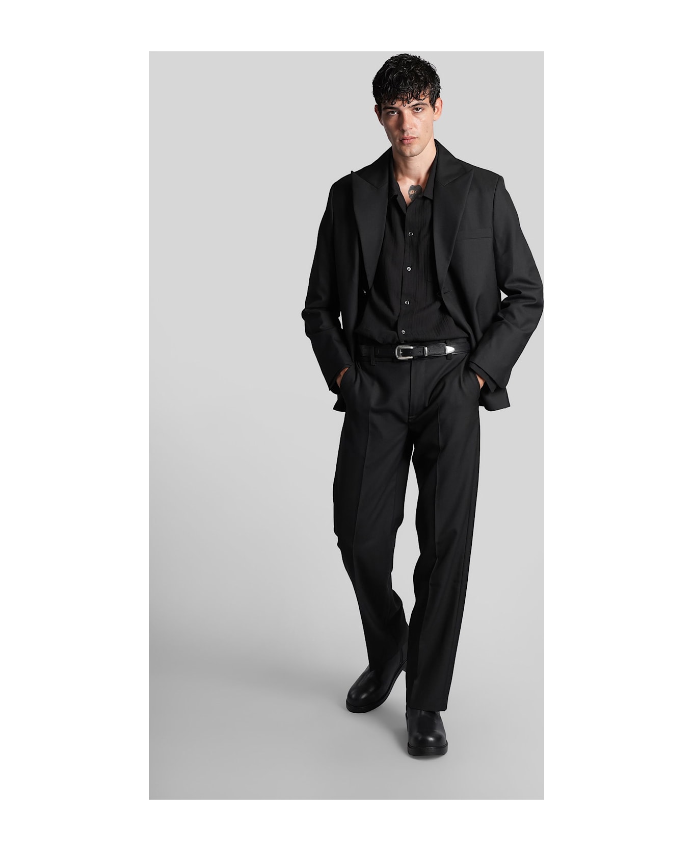 Séfr Mike Pants In Black Polyamide - black
