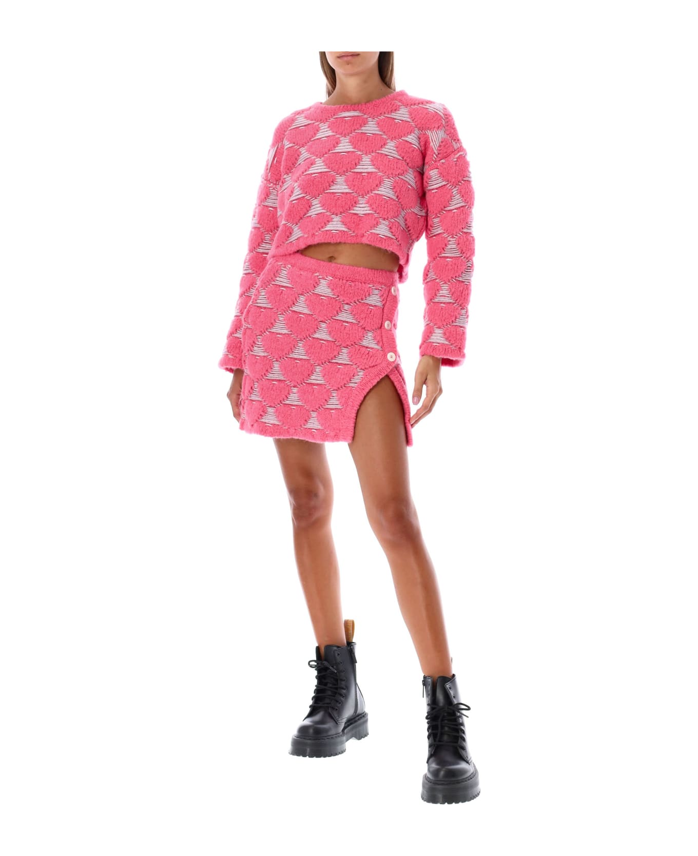 Marco Rambaldi Floating Hearts Knit Mini Skirt | italist, ALWAYS LIKE A ...