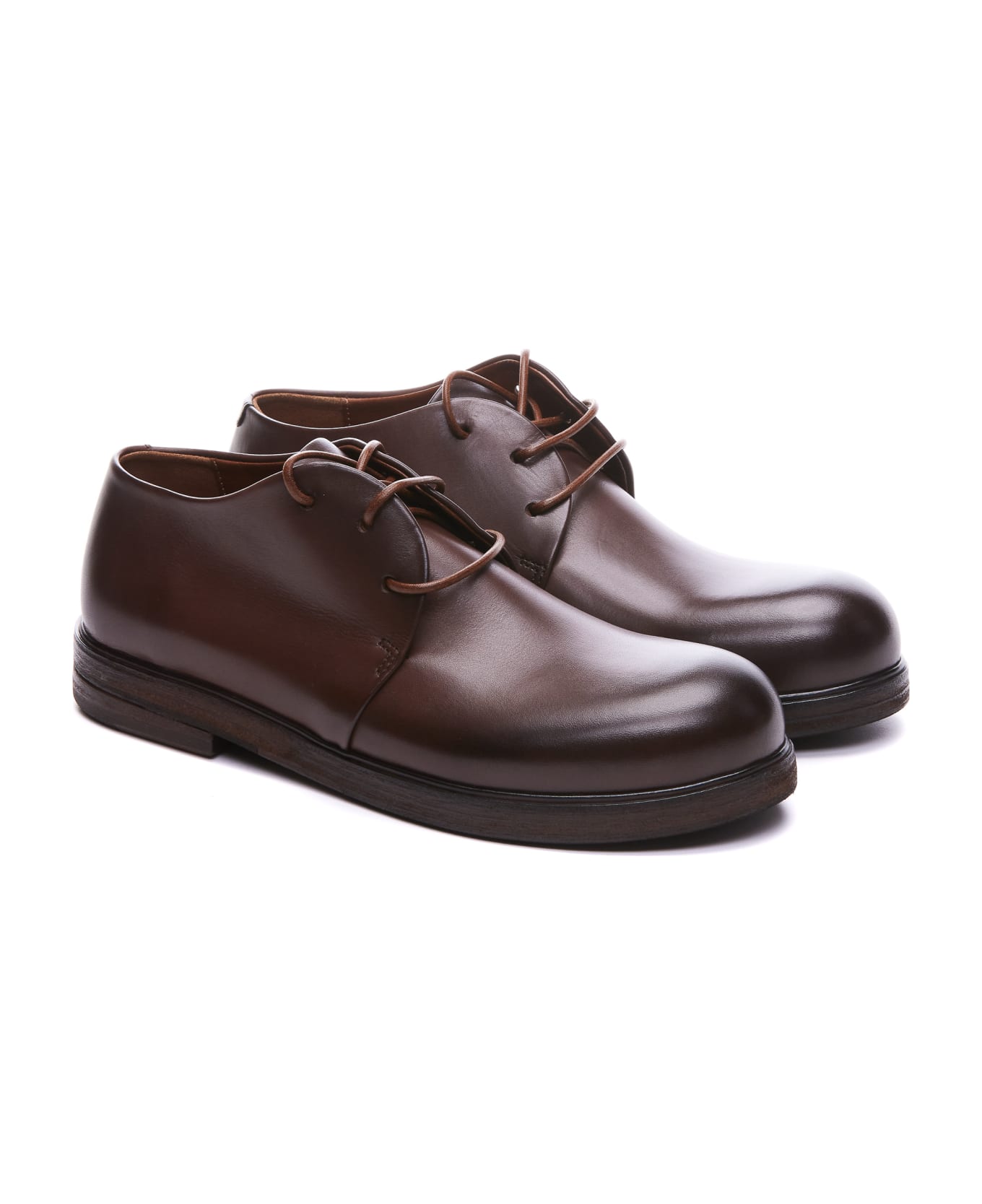 Marsell Zucca Derby Lace Up Shoes - Brown フラットシューズ