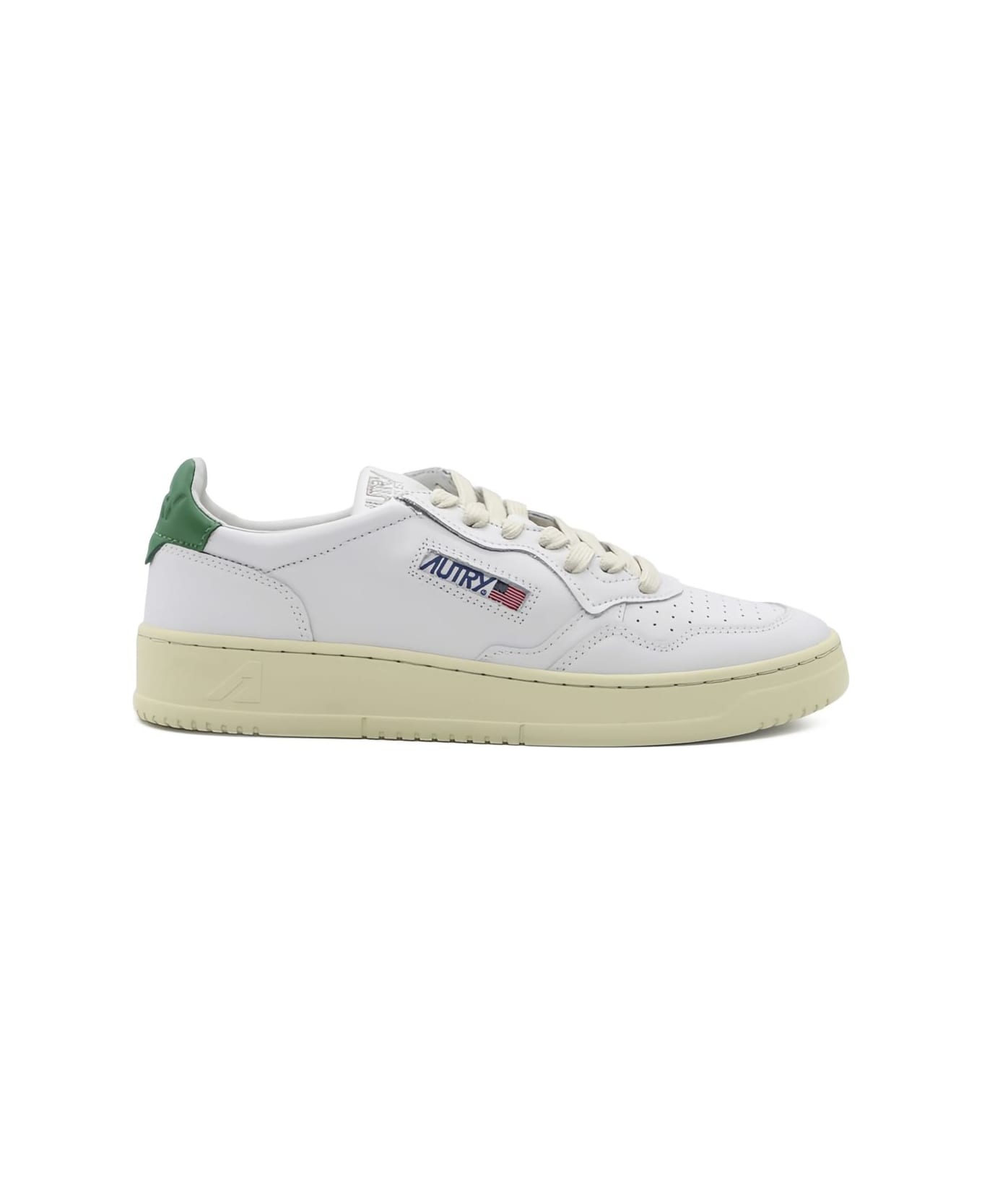 Autry Medialist Low Leather Sneakers - Green