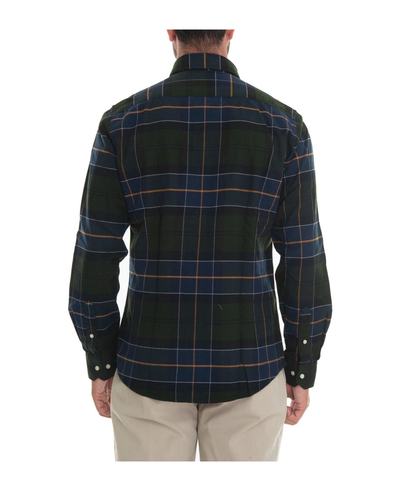 Barbour Check Pattern Buttoned Shirt - Forest